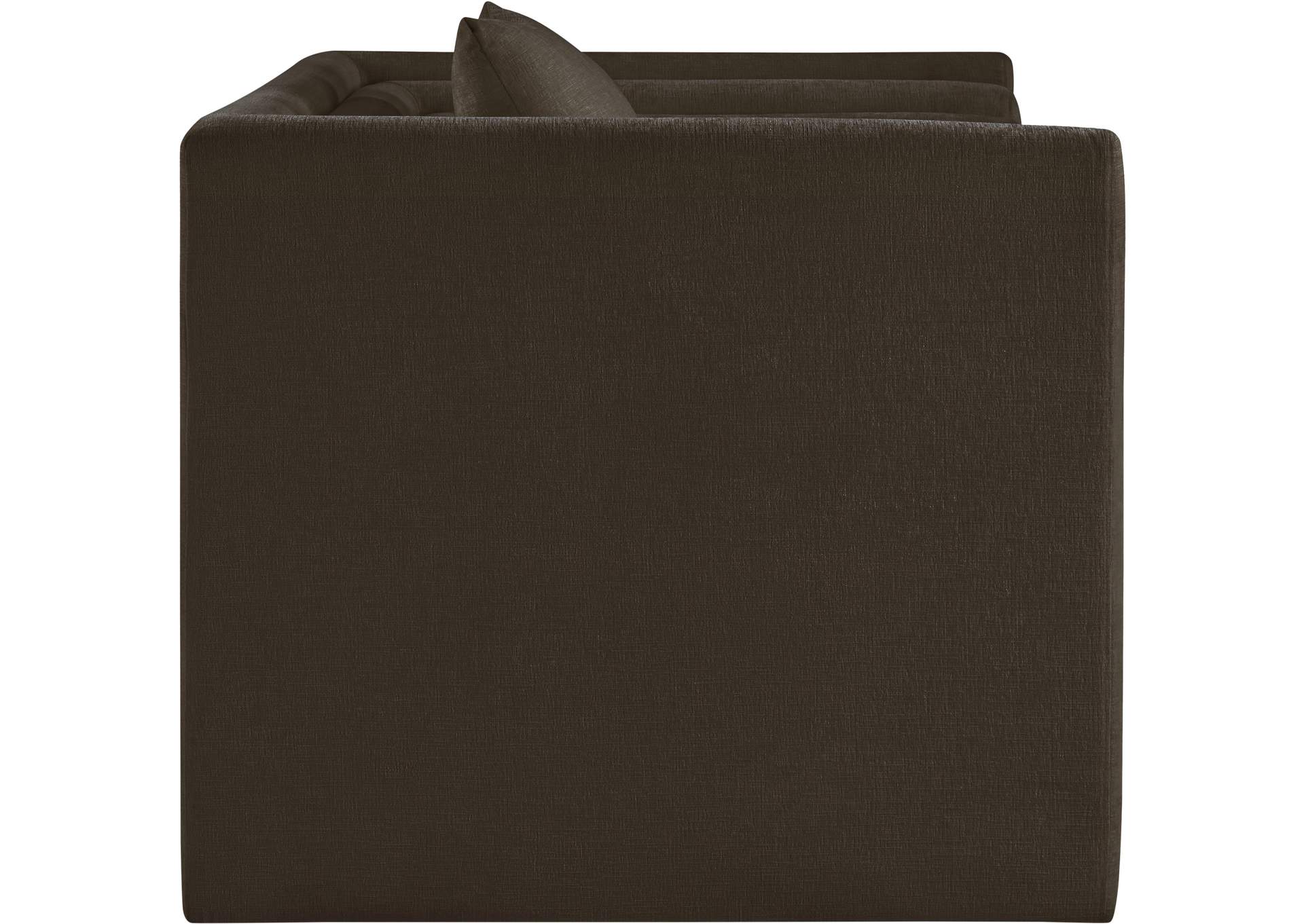Everett Brown Chenille Fabric Chair