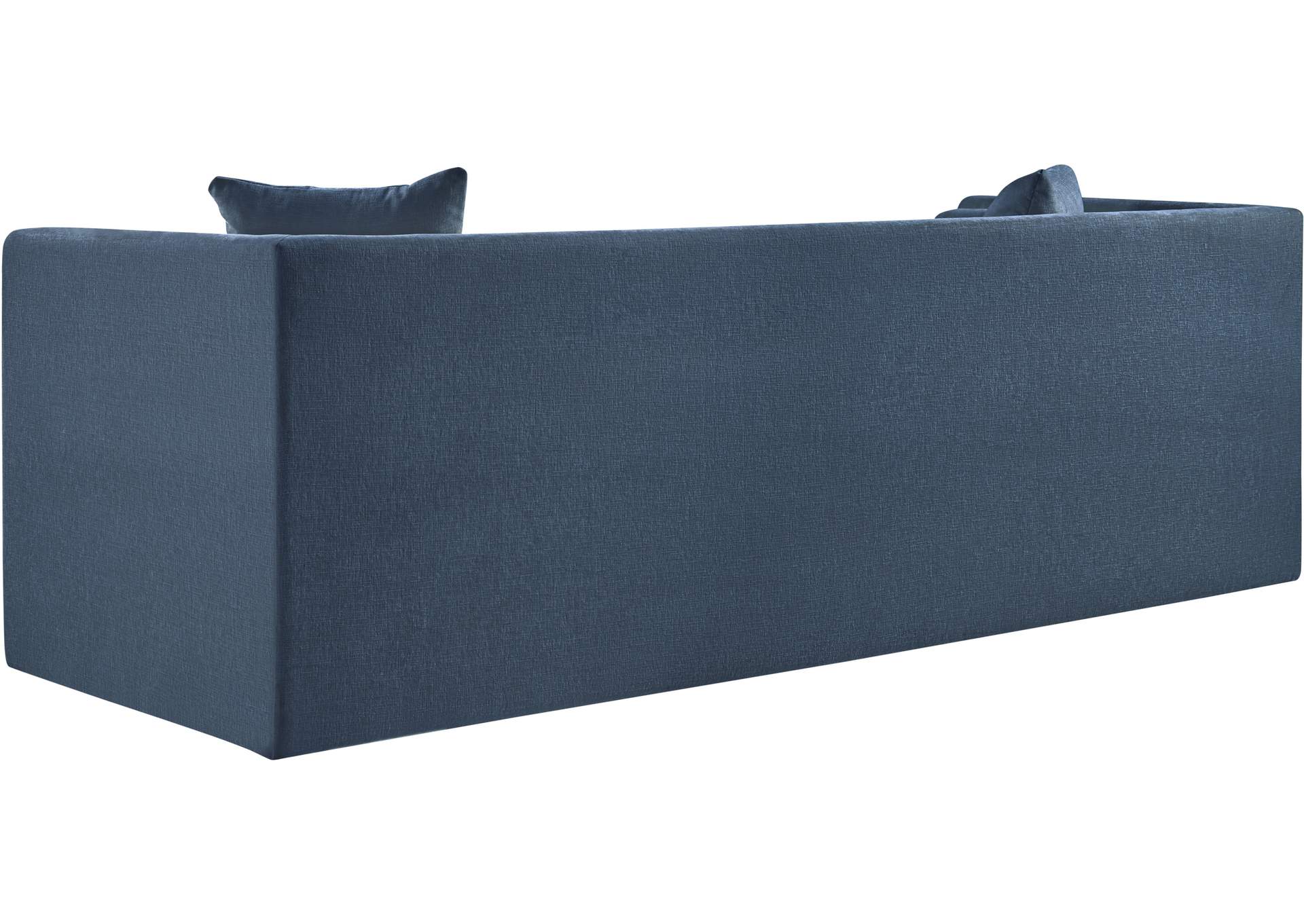 Everett Light Blue Chenille Fabric Sofa
