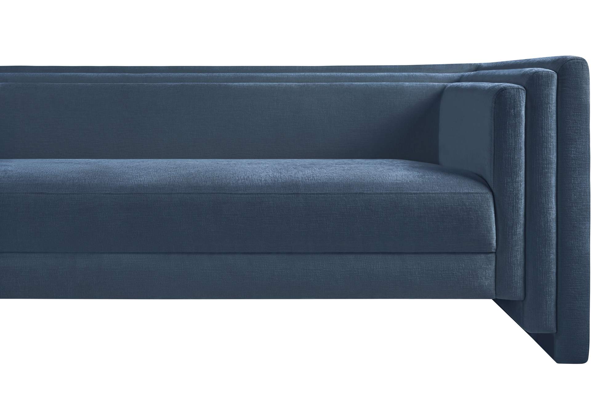 Everett Light Blue Chenille Fabric Sofa