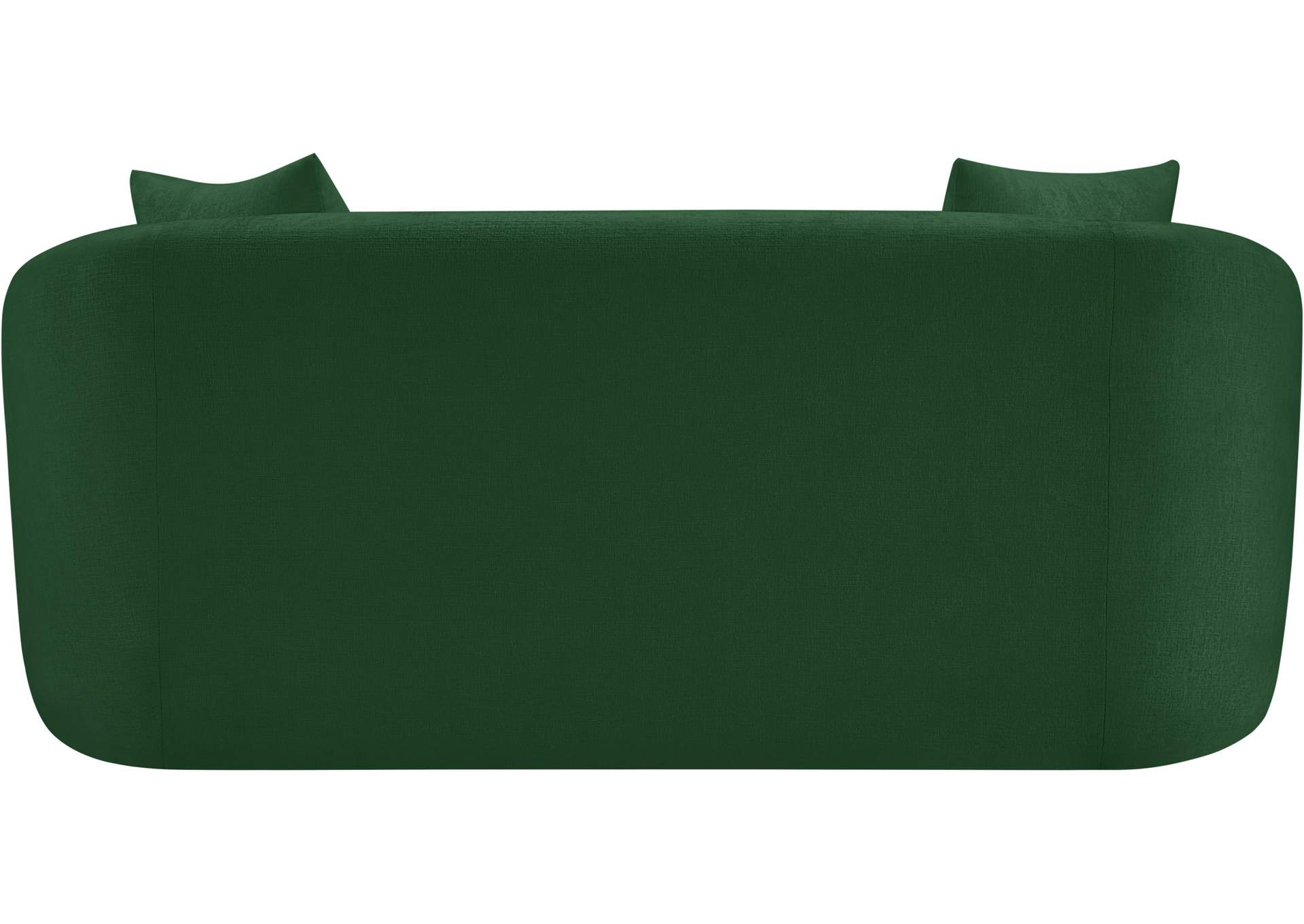Penelope Green Chenille Fabric Loveseat image 6