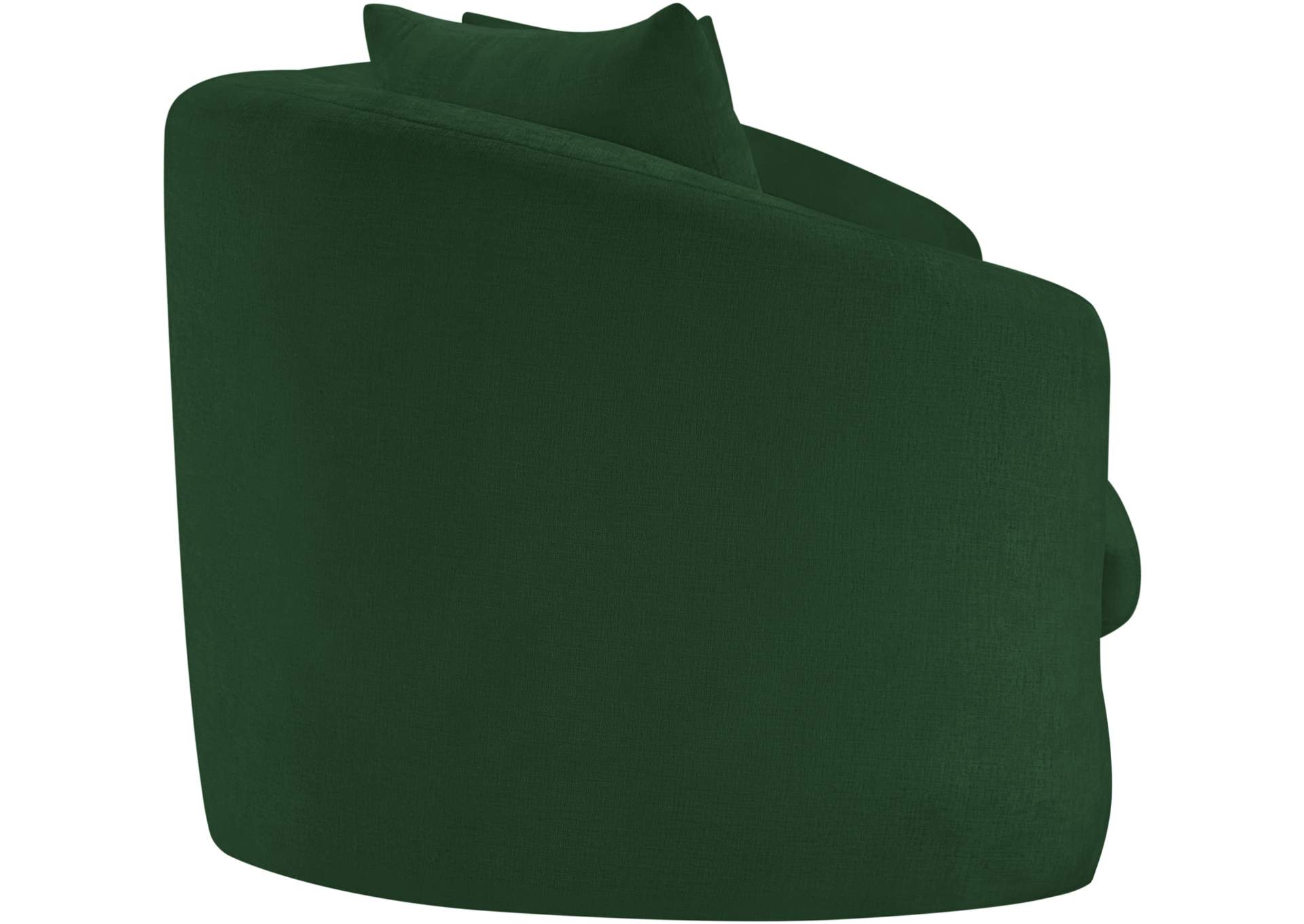 Penelope Green Chenille Fabric Sofa image 5