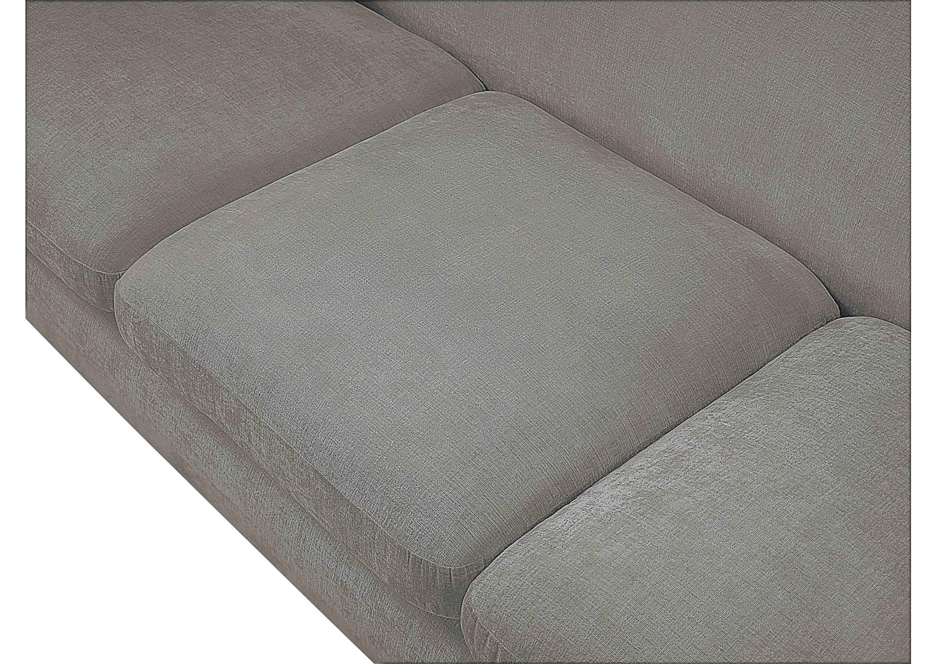 Penelope 92. 5 Inch Grey Chenille Fabric Upholstered Sofa image 14