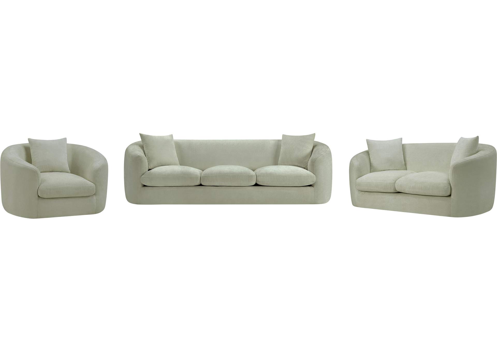 Penelope Mint Chenille Fabric Sofa image 12
