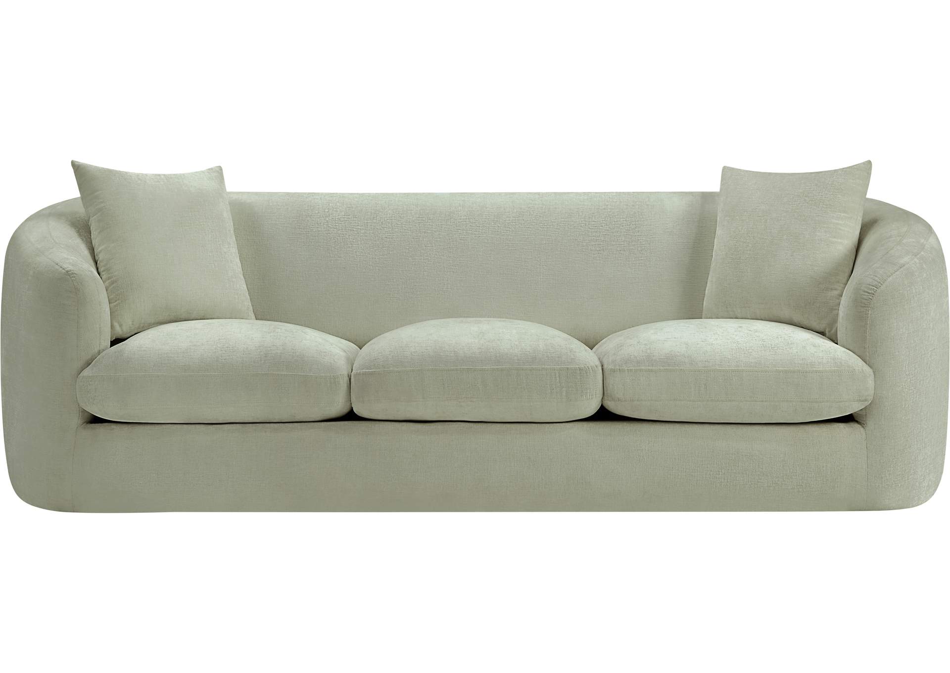 Penelope Mint Chenille Fabric Sofa image 4