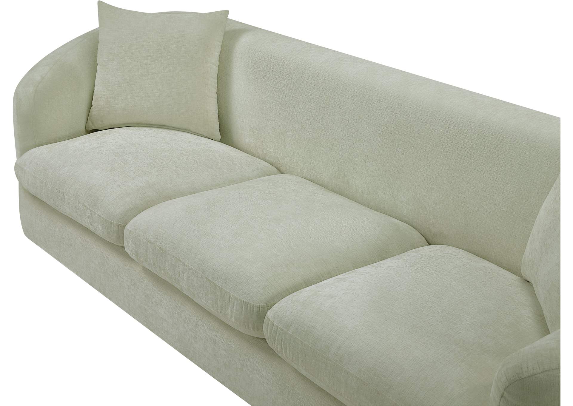 Penelope Mint Chenille Fabric Sofa image 9