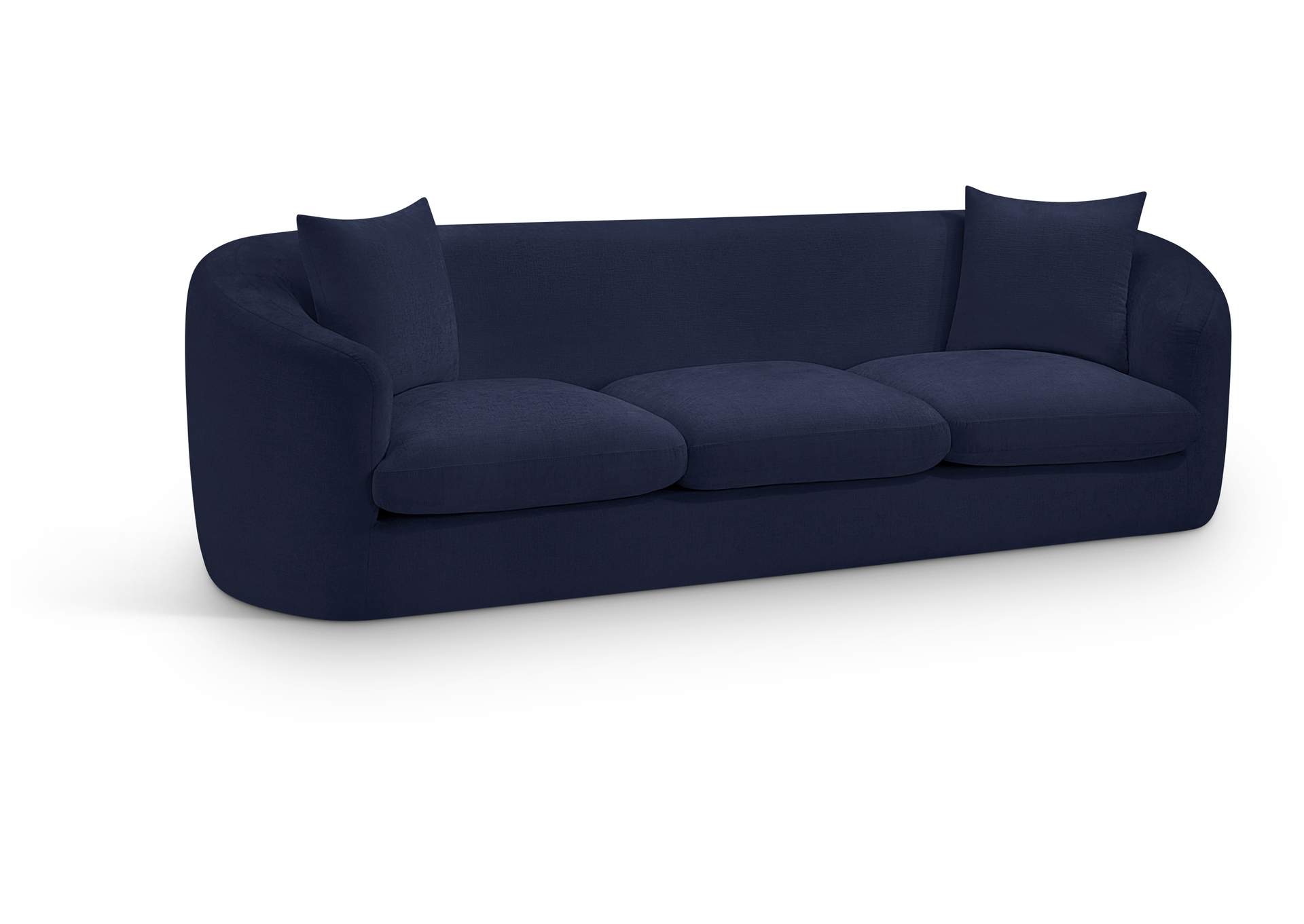 Penelope Navy Chenille Fabric Sofa image 1