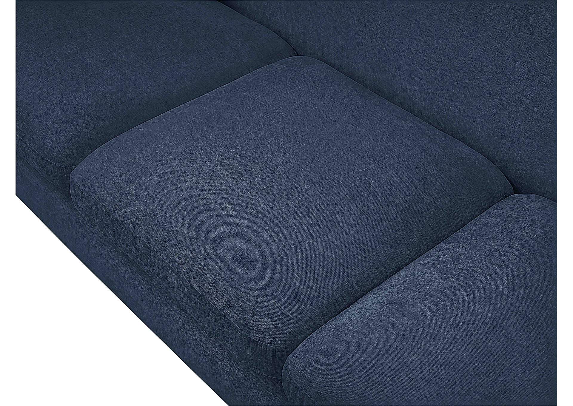 Penelope 92. 5 Inch Navy Chenille Fabric Upholstered Sofa image 15
