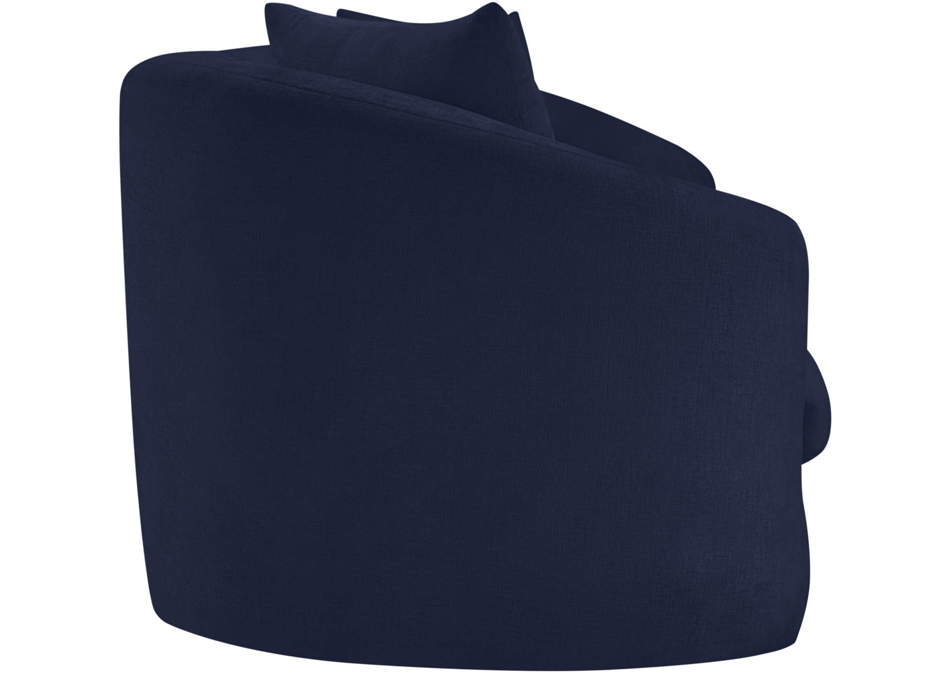 Penelope Navy Chenille Fabric Sofa image 5