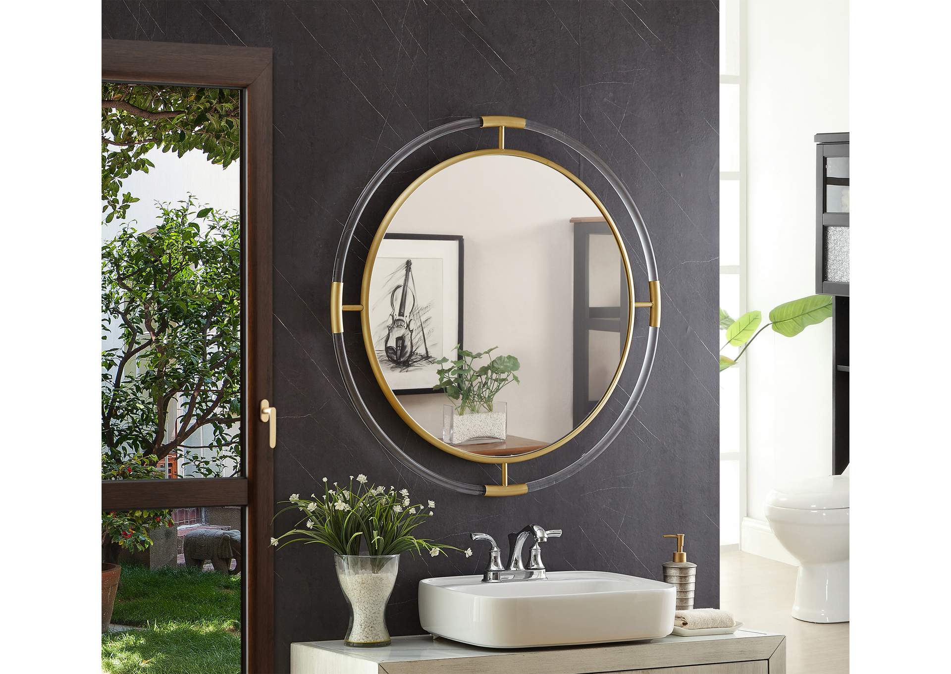 Ghost Gold Mirror