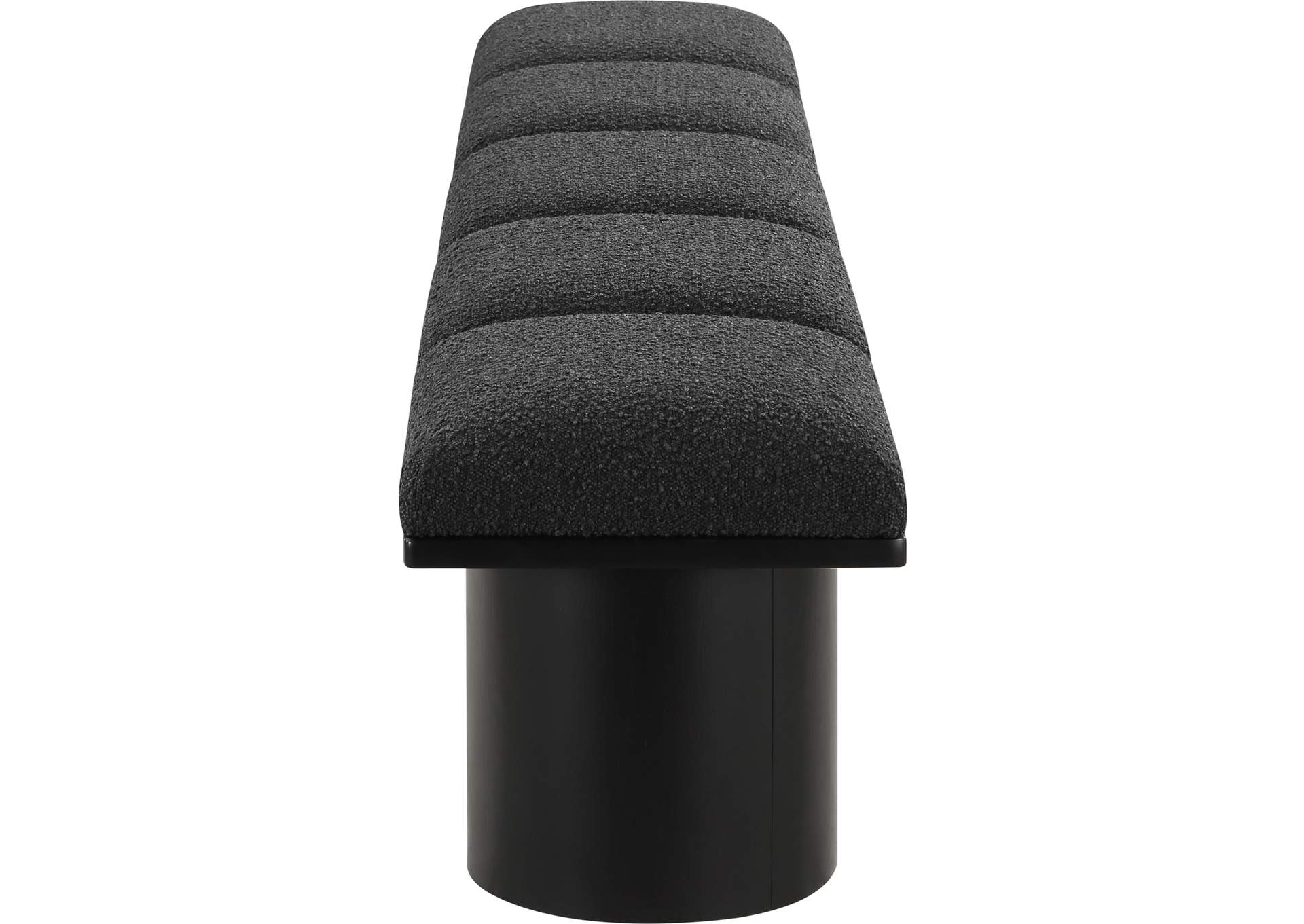 Pavilion Black Boucle Fabric Bench image 5