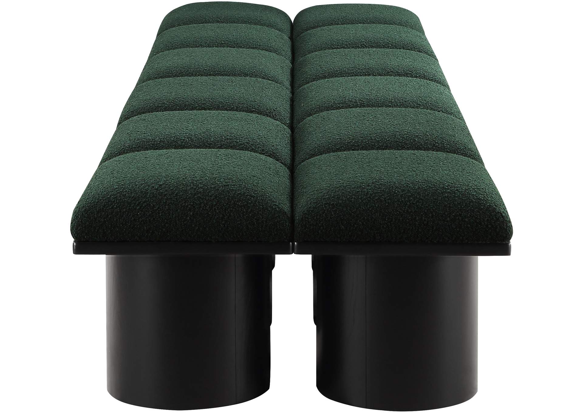 Pavilion Green Boucle Fabric Bench image 5