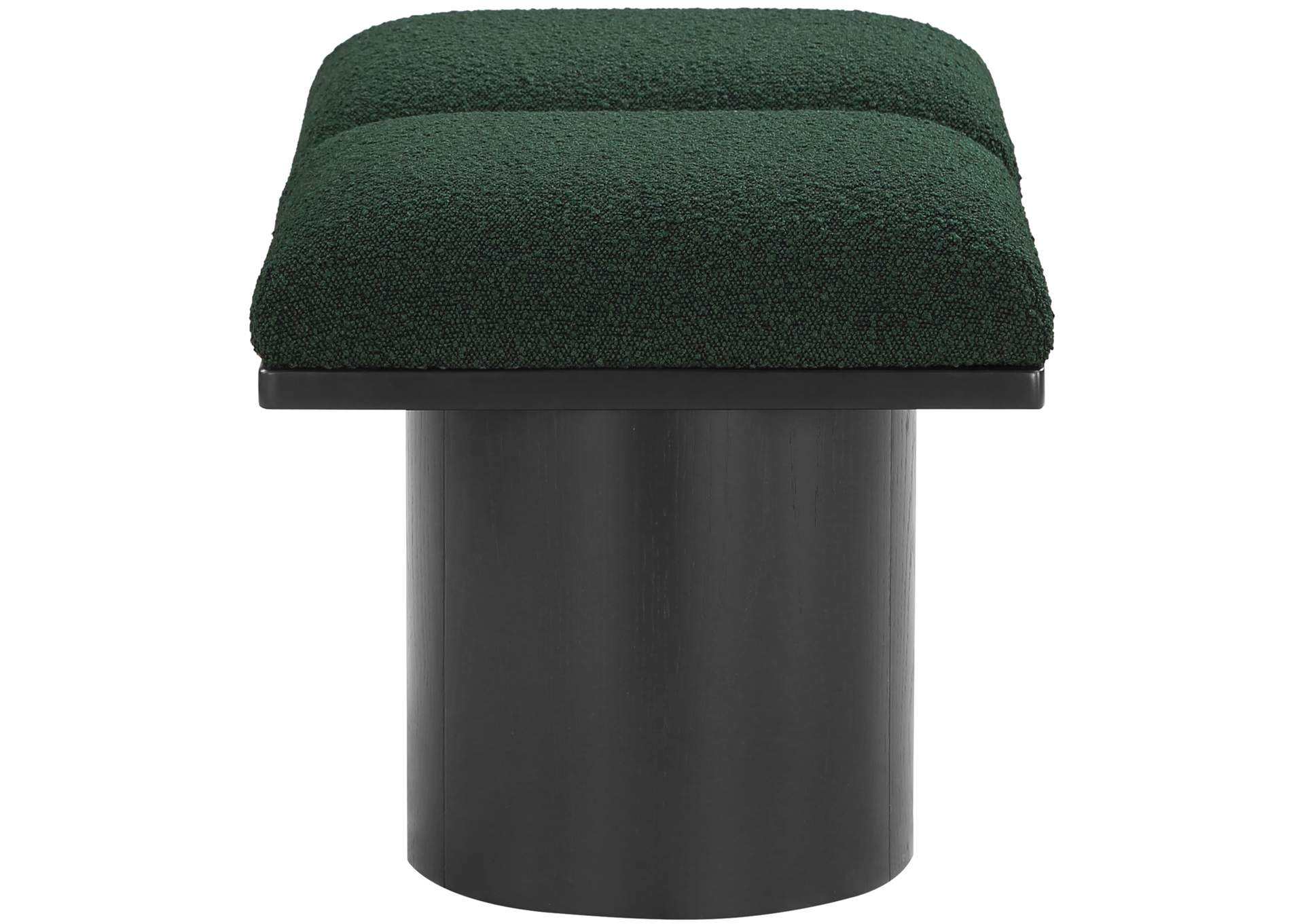 Pavilion Green Boucle Fabric Bench image 6