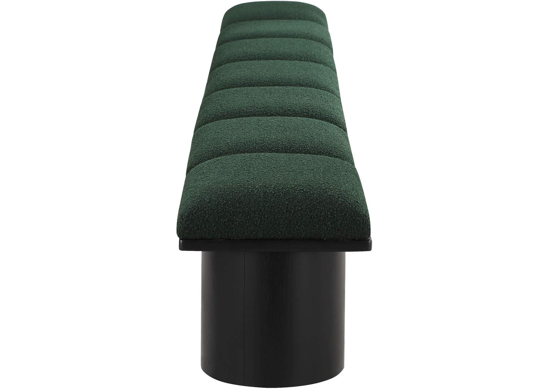 Pavilion Green Boucle Fabric Bench image 5