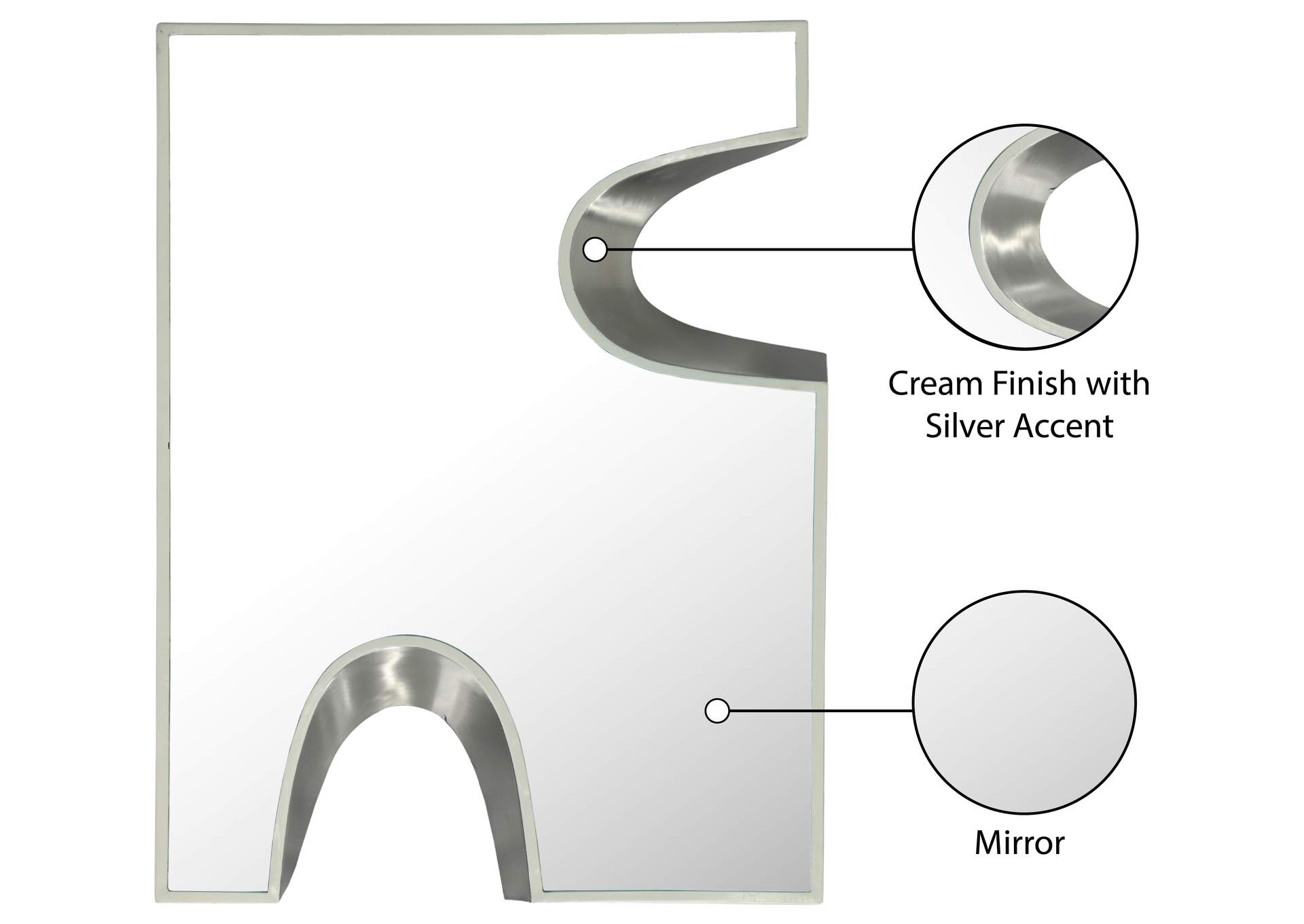 Soleil Cream Mirror image 8