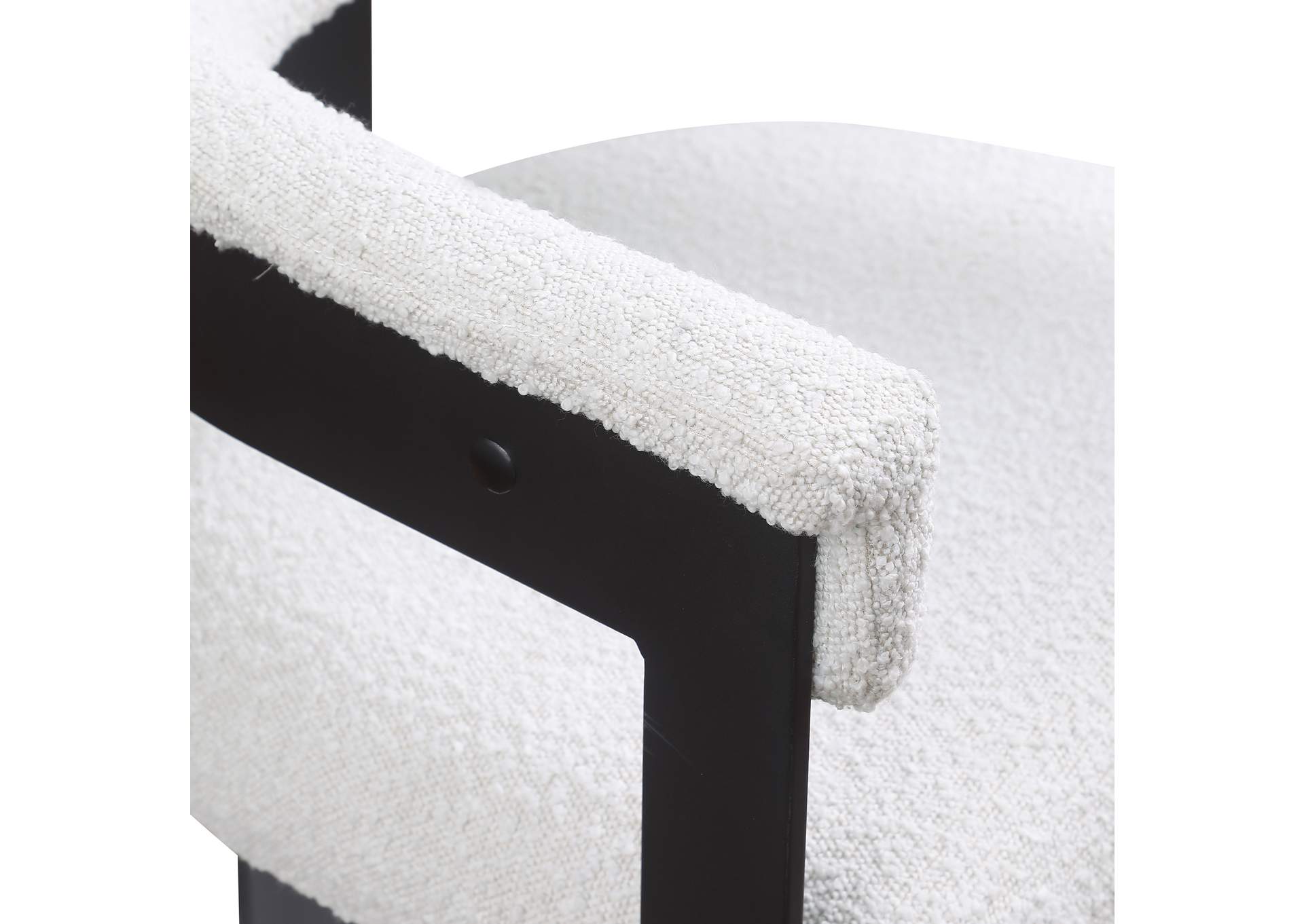 Romeo Cream Boucle Fabric Dining Chair