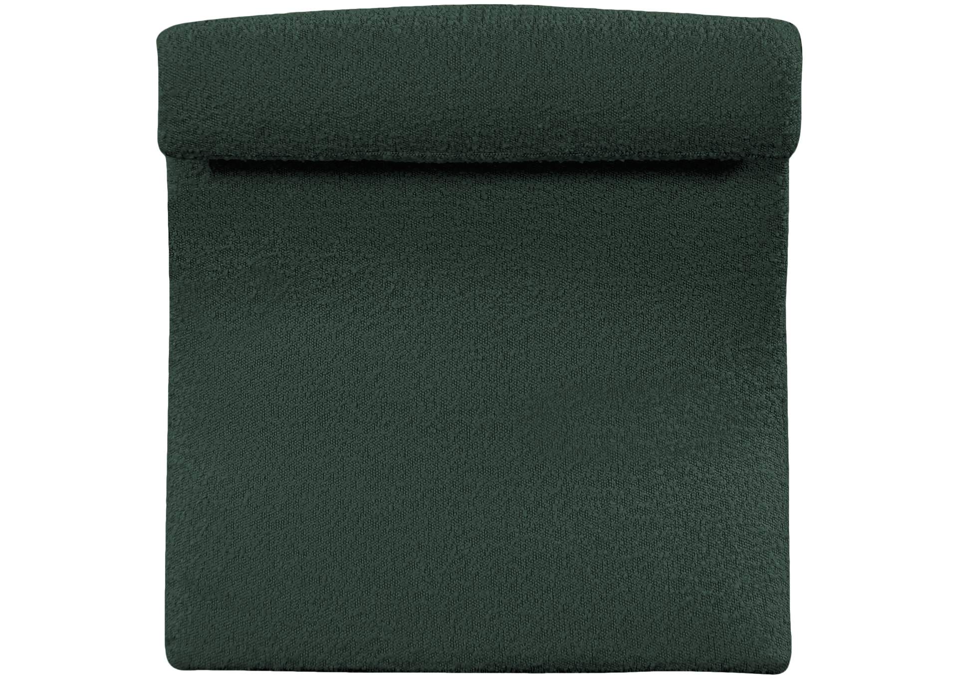 Mulberry Green Boucle Fabric Accent Chair
