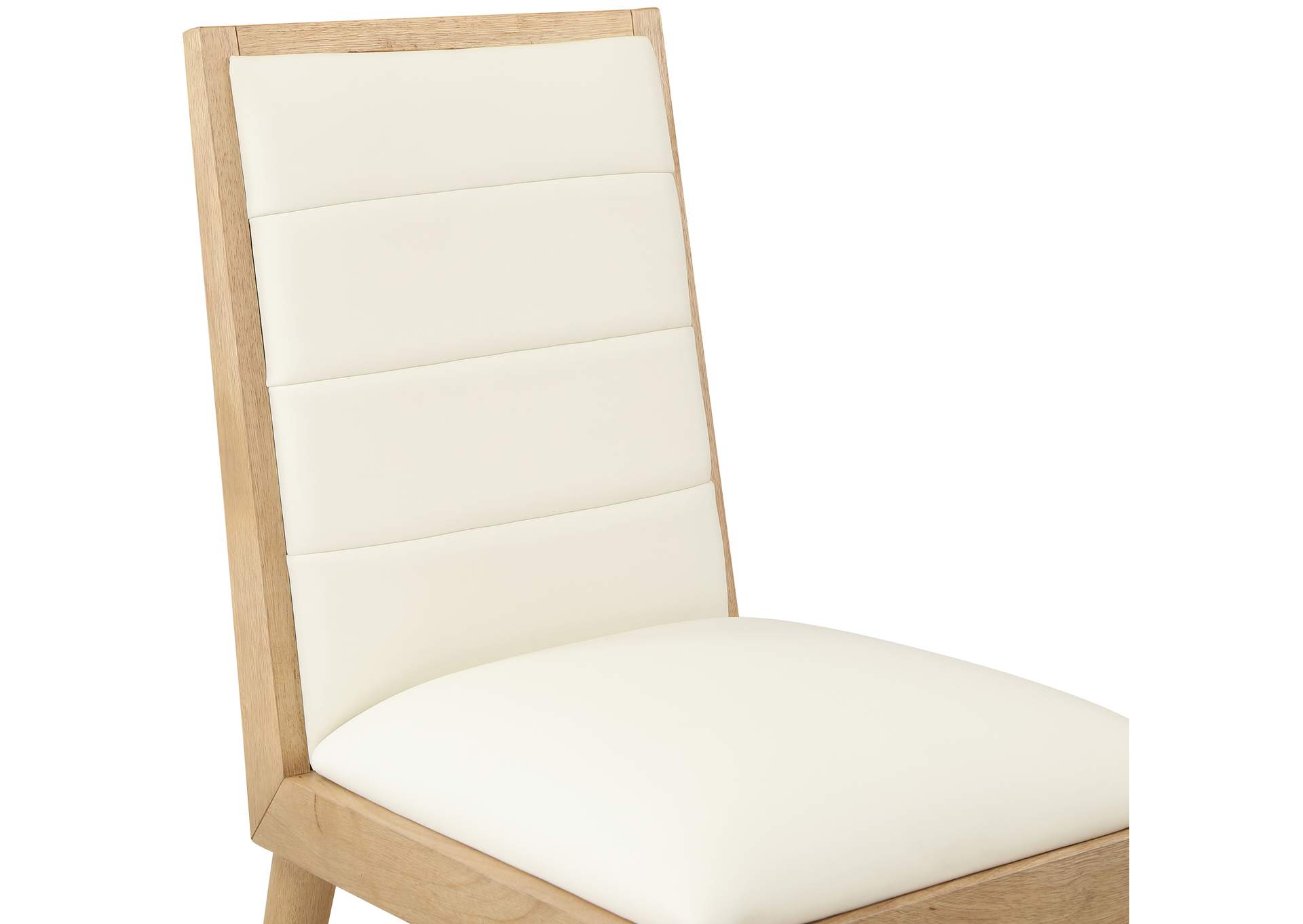 Bristol Cream Vegan Leather Dining Chair