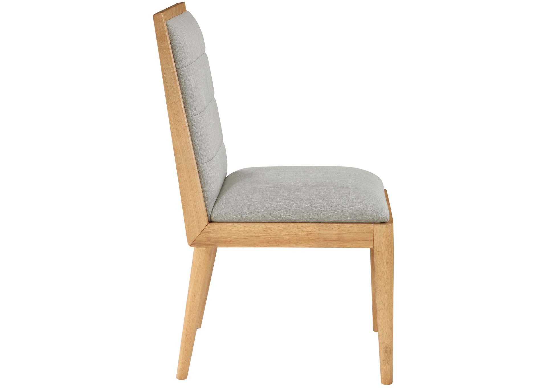 Bristol Grey Linen Textured Fabric Dining Chair