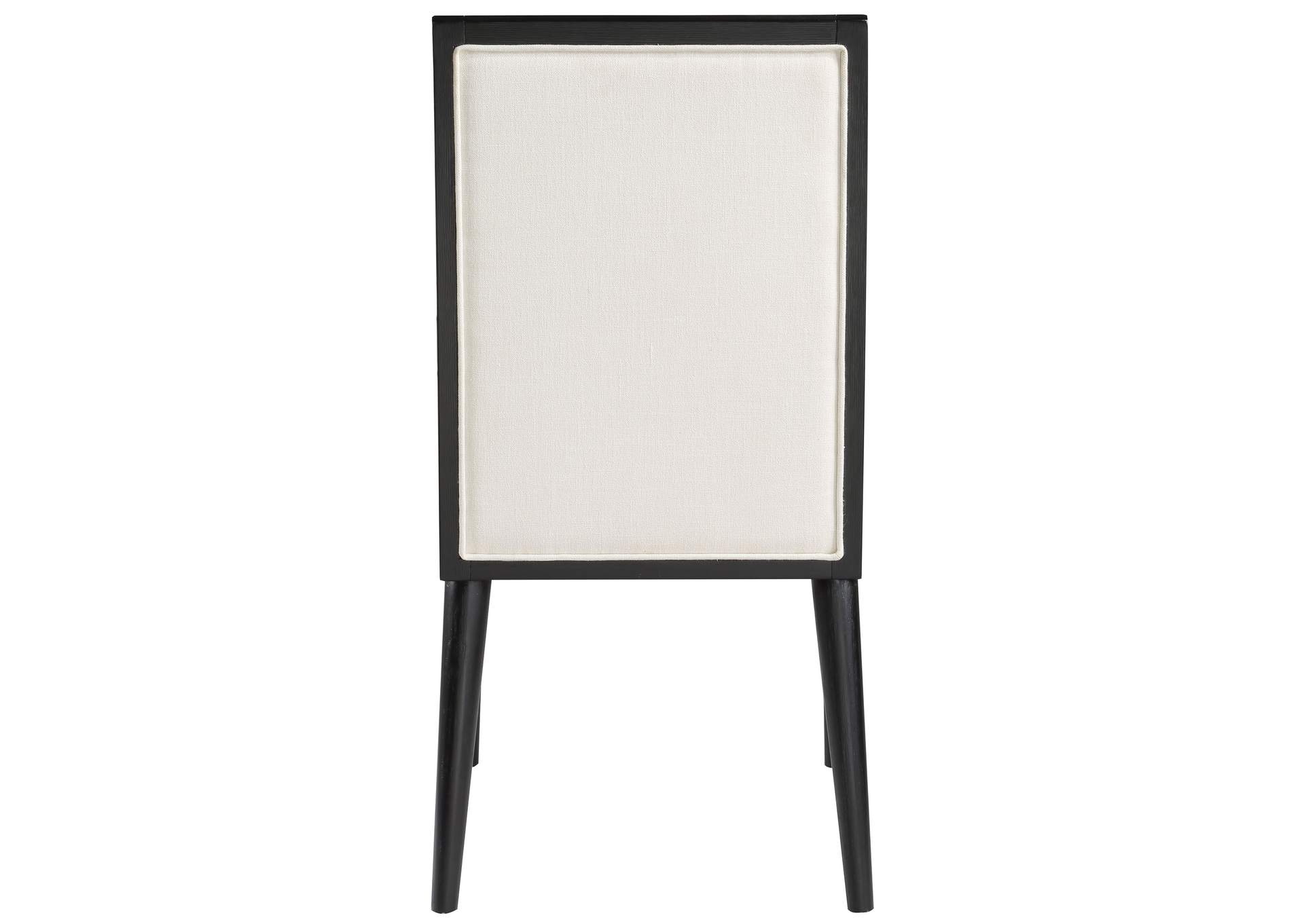 Bristol Cream Linen Textured Fabric Dining Chair