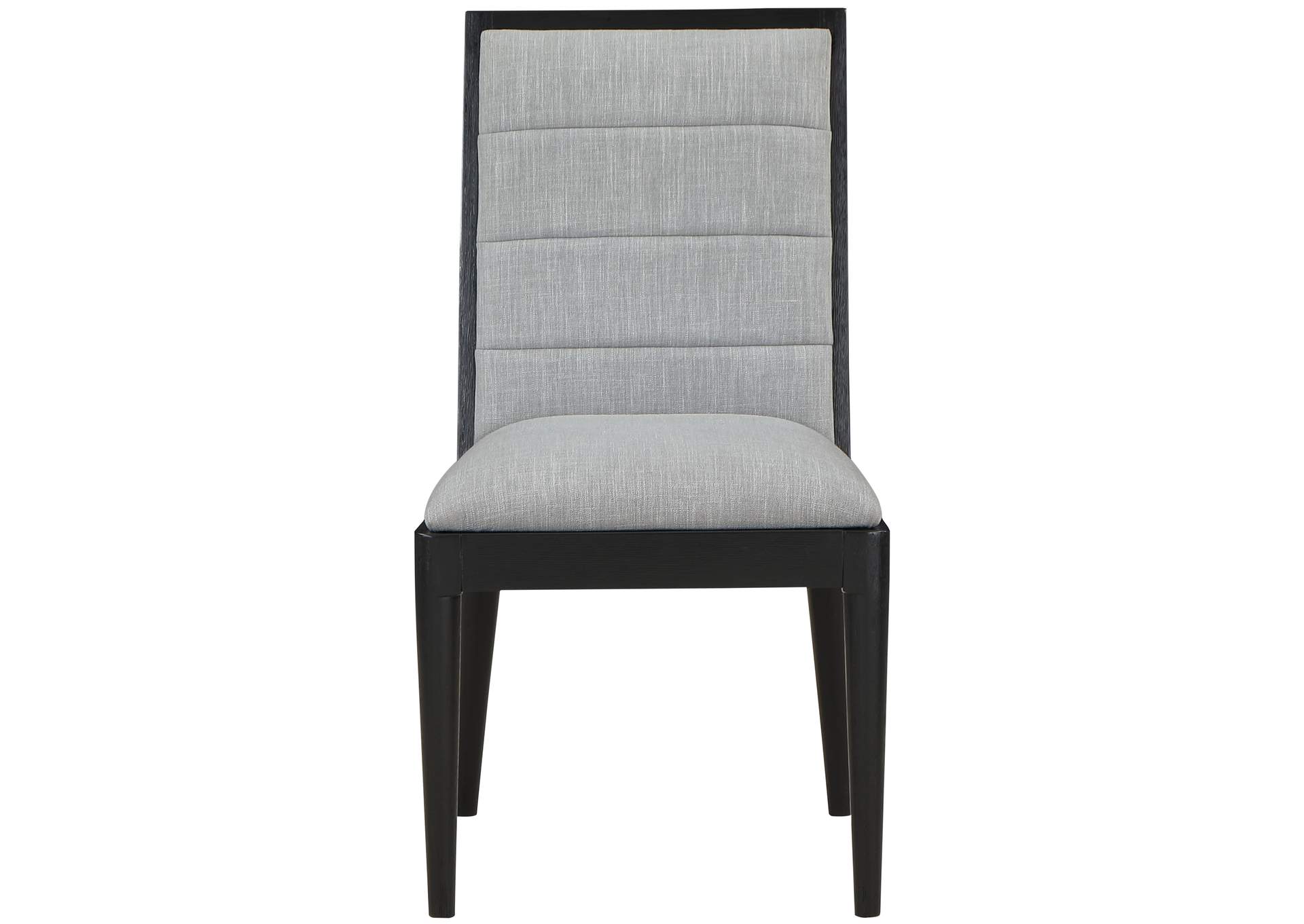 Bristol Grey Linen Textured Fabric Dining Chair