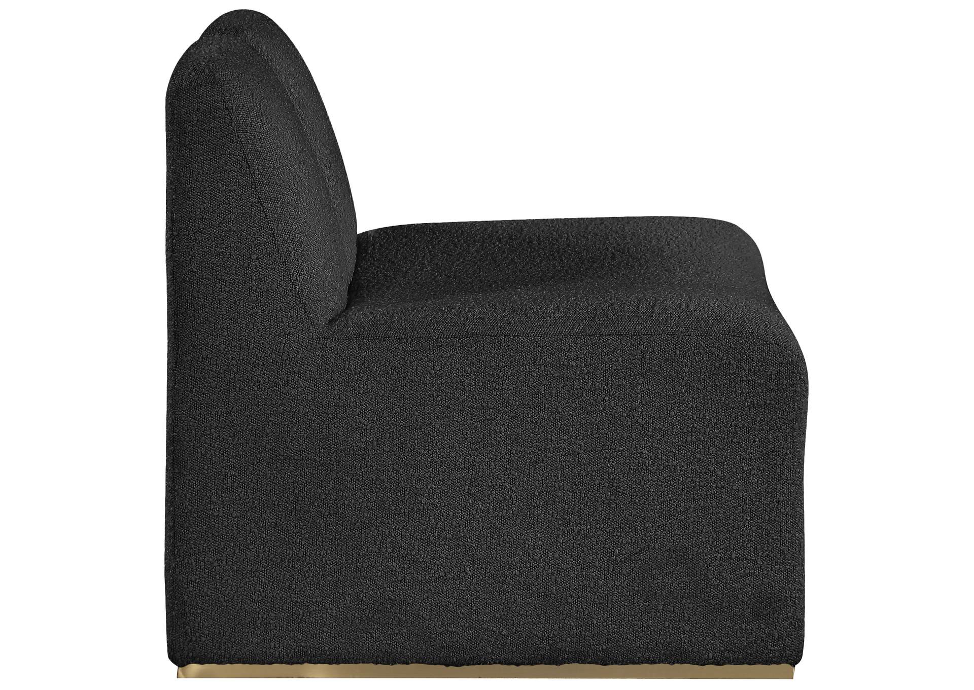 Alta Black Boucle Fabric Accent Chair