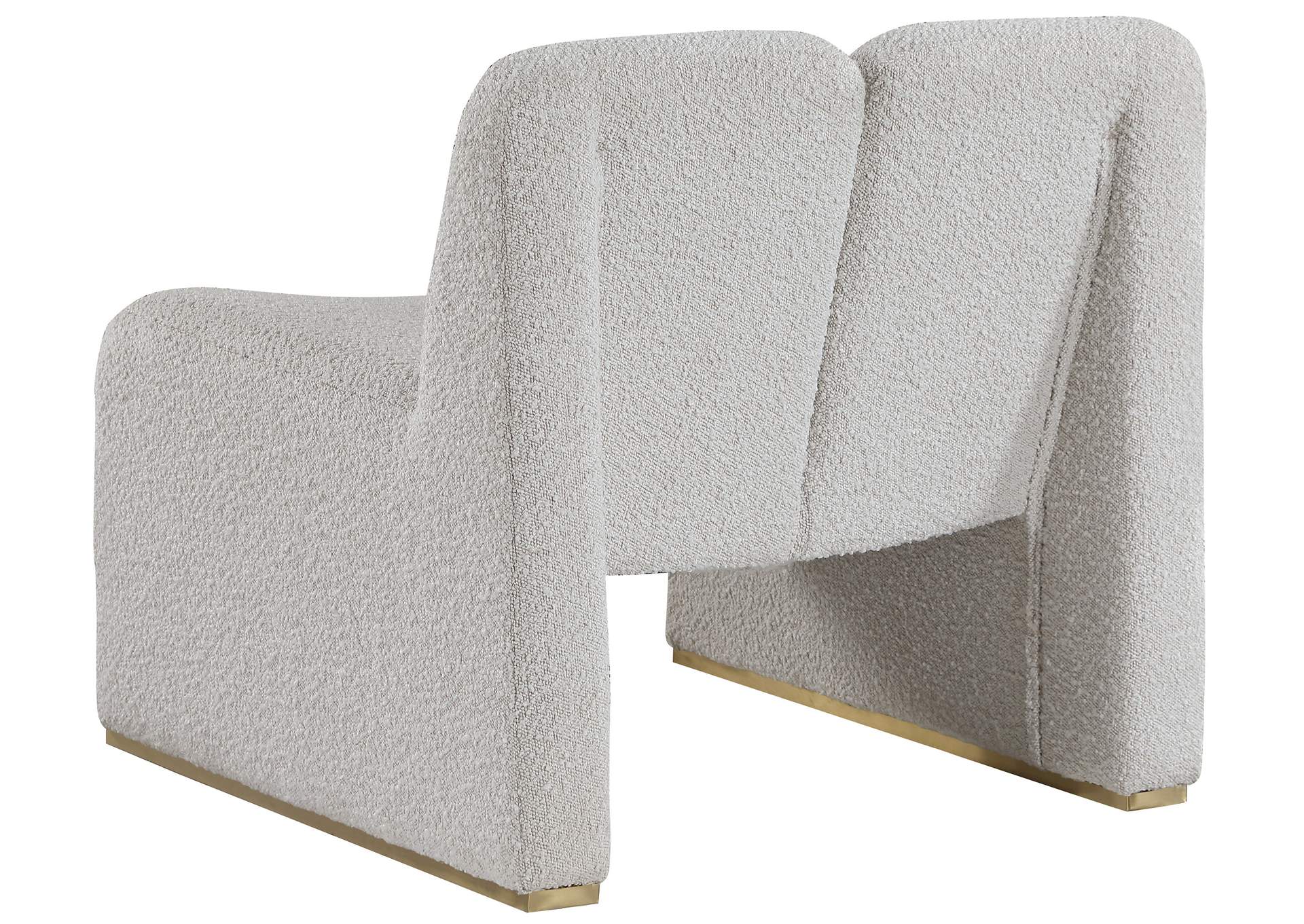 Alta Cream Boucle Fabric Accent Chair