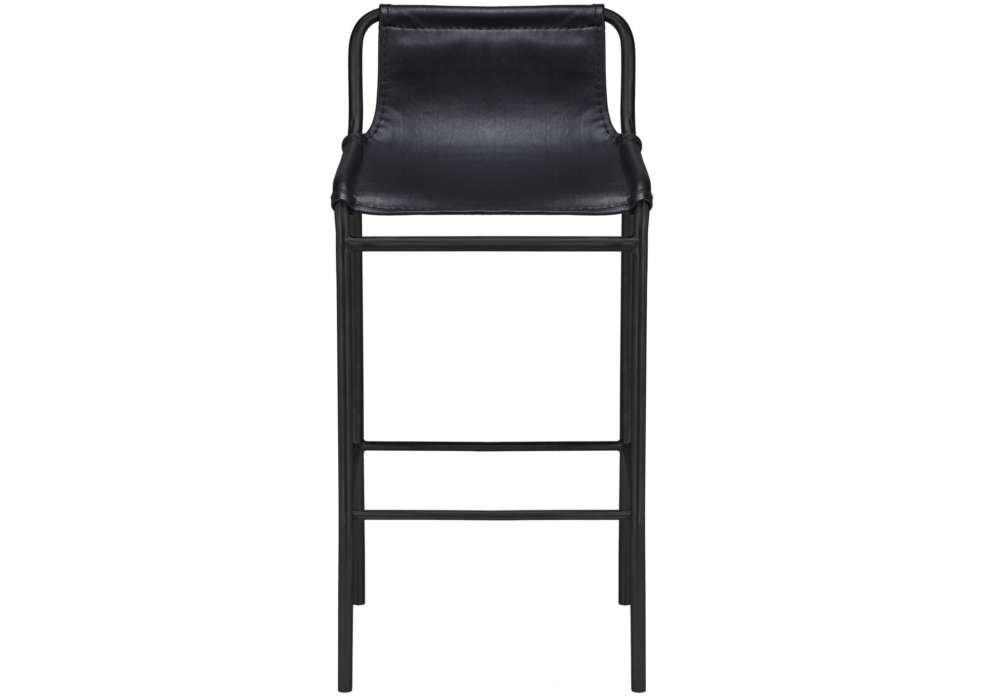 Dax Black Vegan Leather Counter Stool