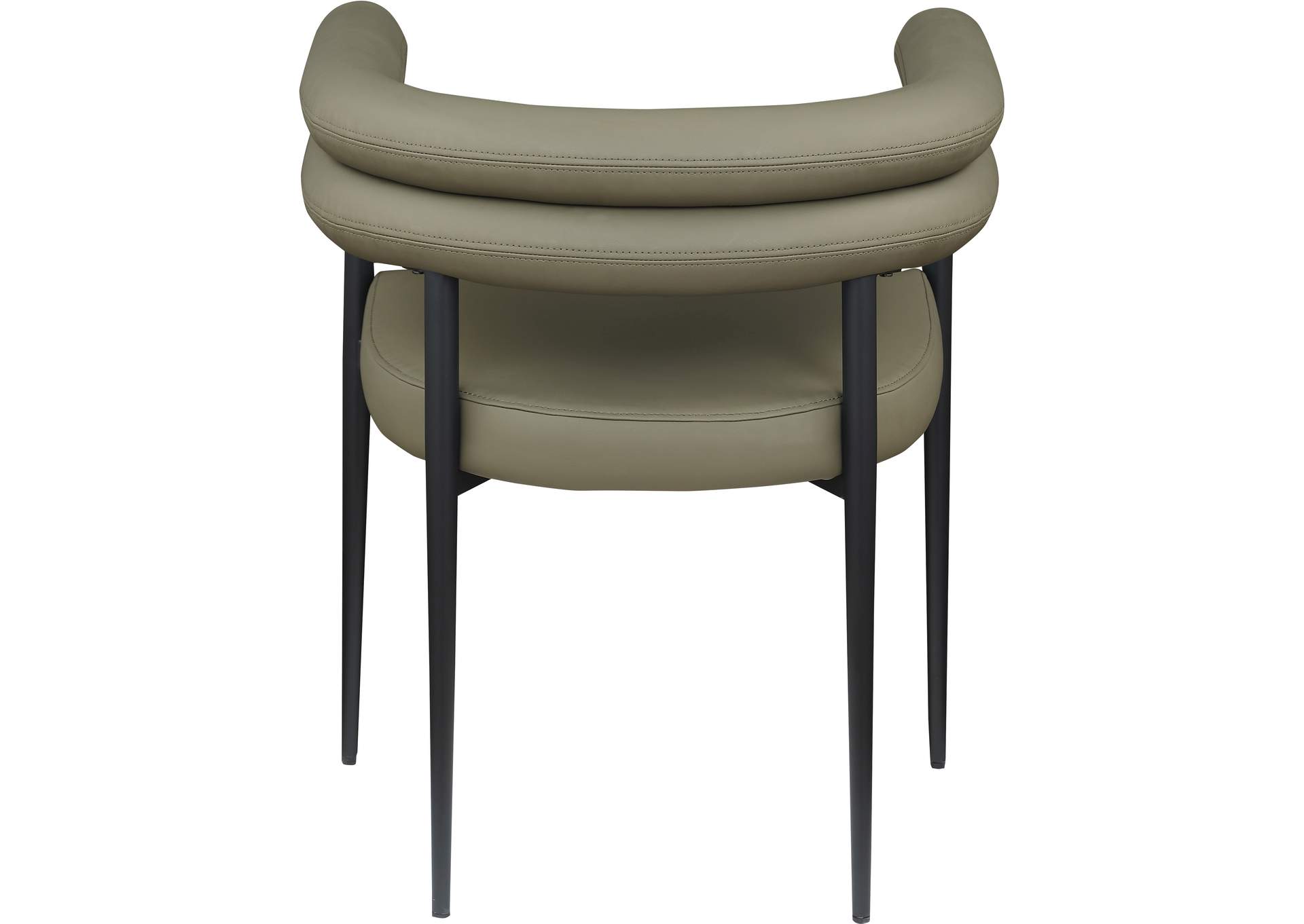 Lavina Olive Vegan Leather Dining Chair
