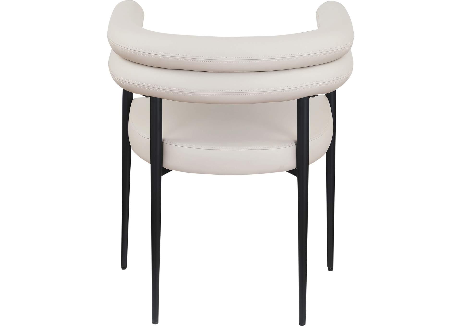 Lavina Taupe Vegan Leather Dining Chair