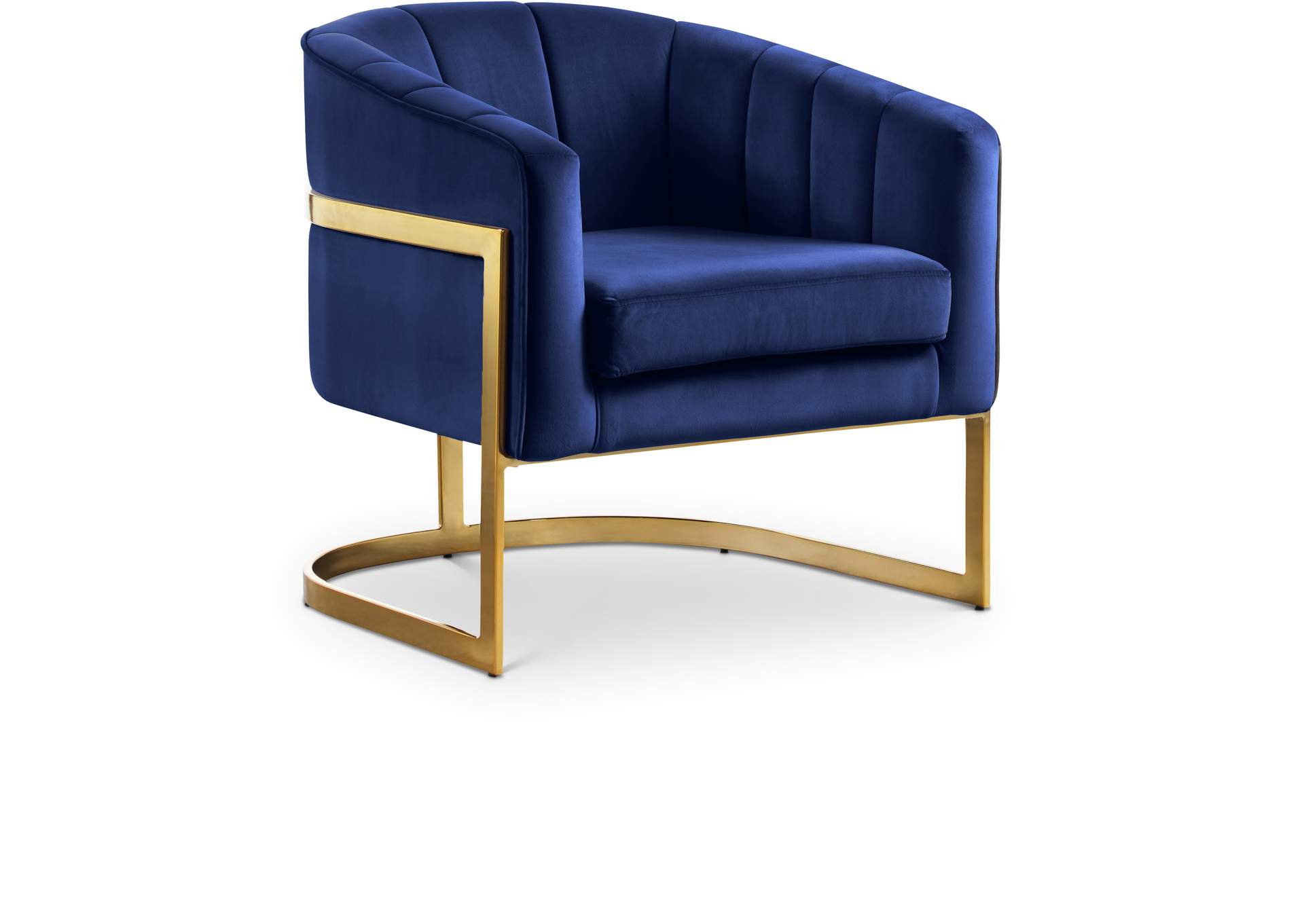 Navy velvet recliner online