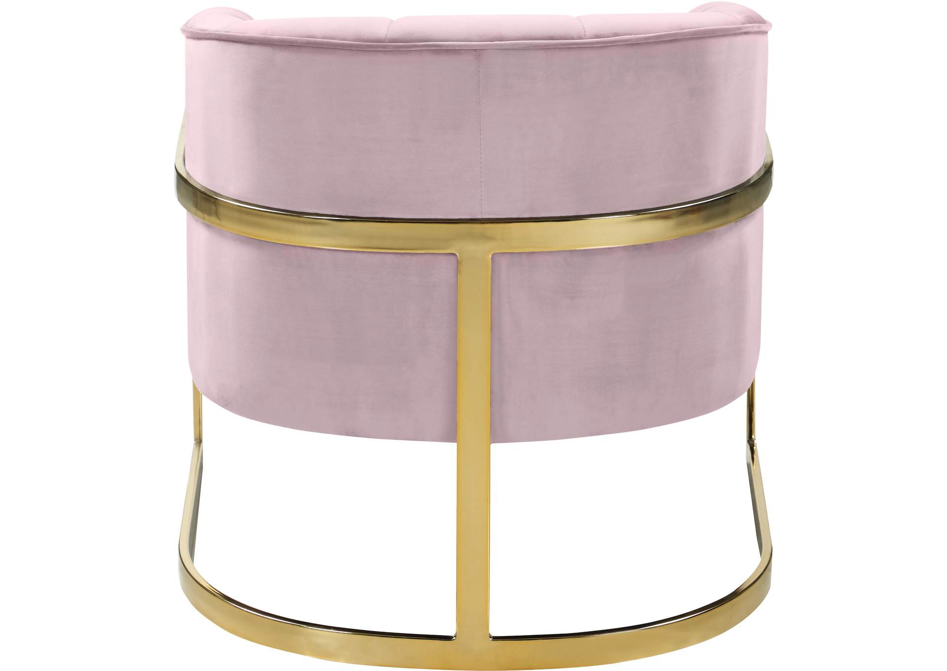 Carter Pink Velvet Accent Chair
