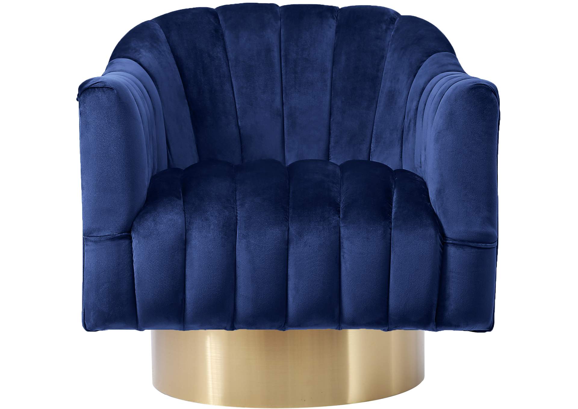 Farrah Navy Velvet Accent Chair