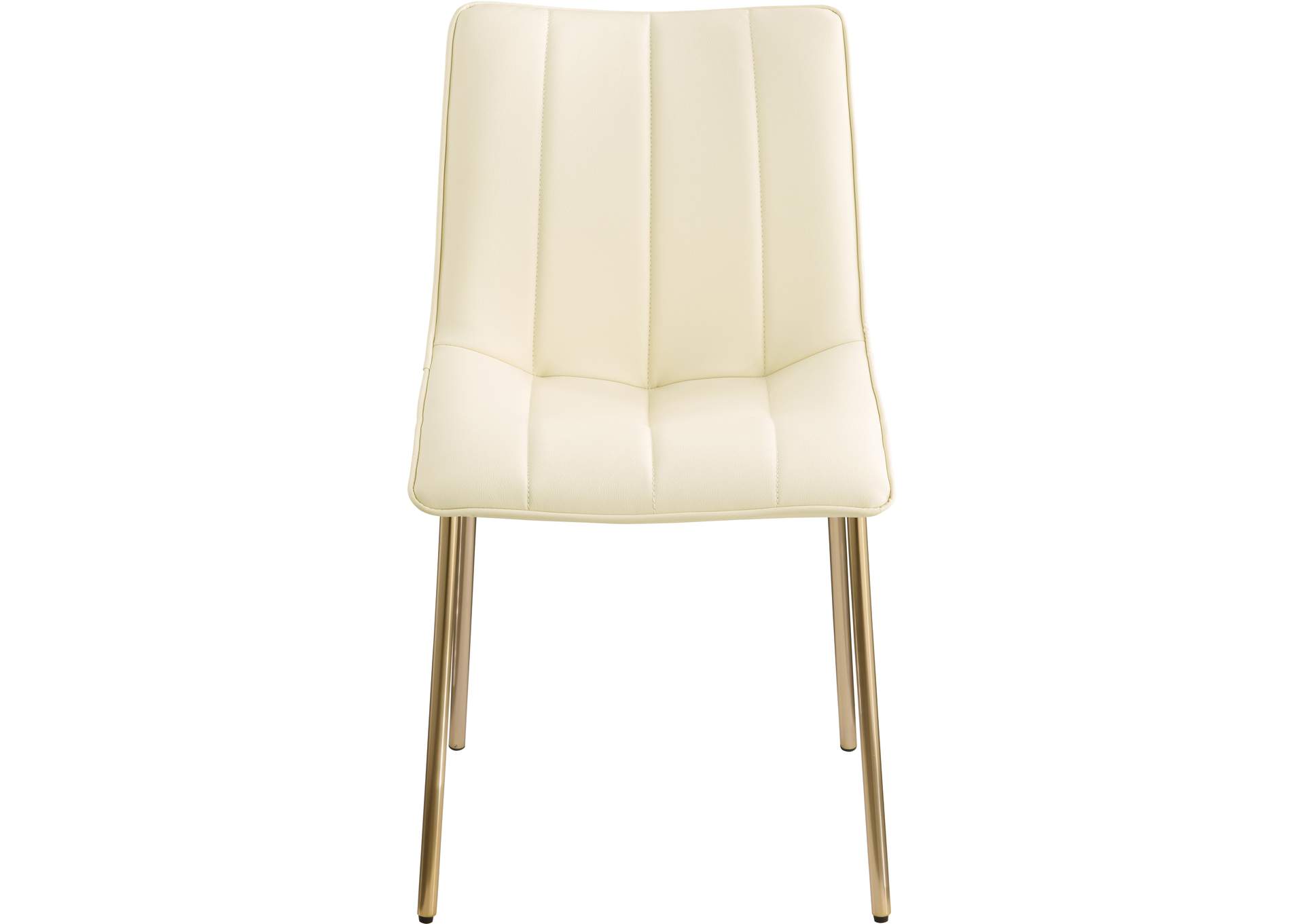 Isla Cream Faux Leather Dining Chair Set of 2