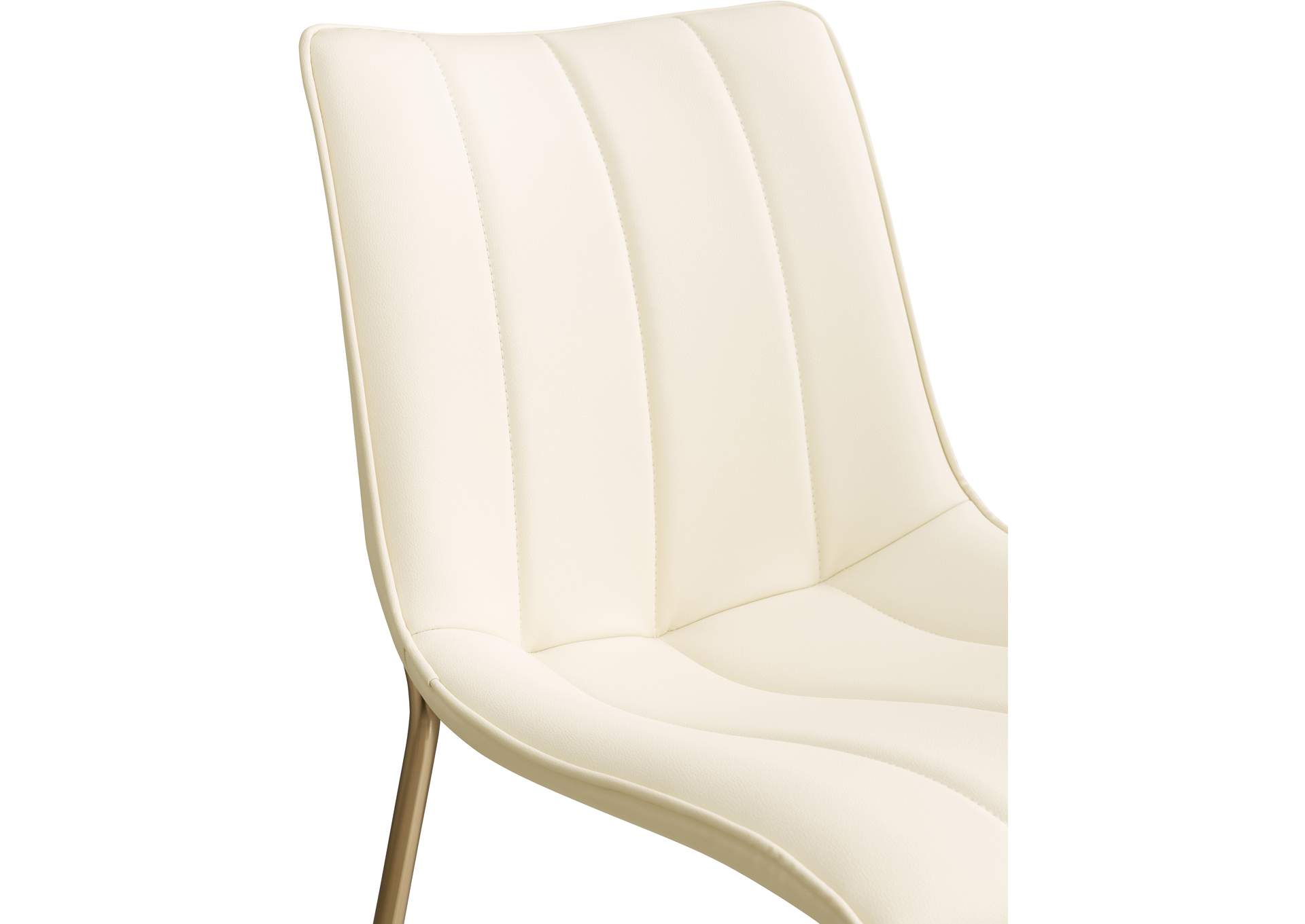 Isla Cream Vegan Leather Dining Chair
