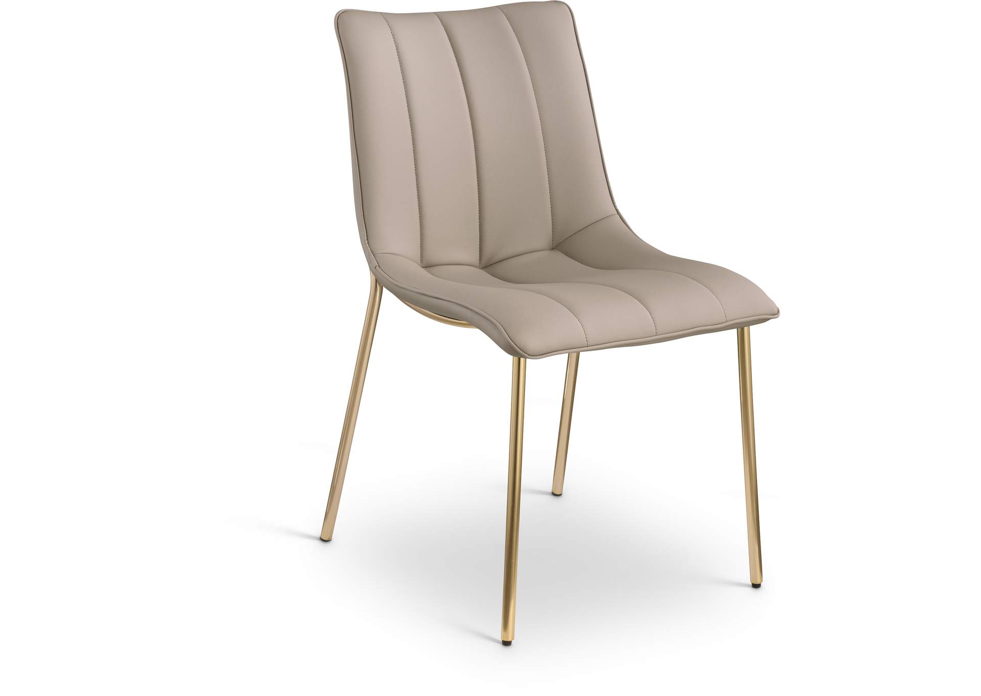 Isla Taupe Vegan Leather Dining Chair