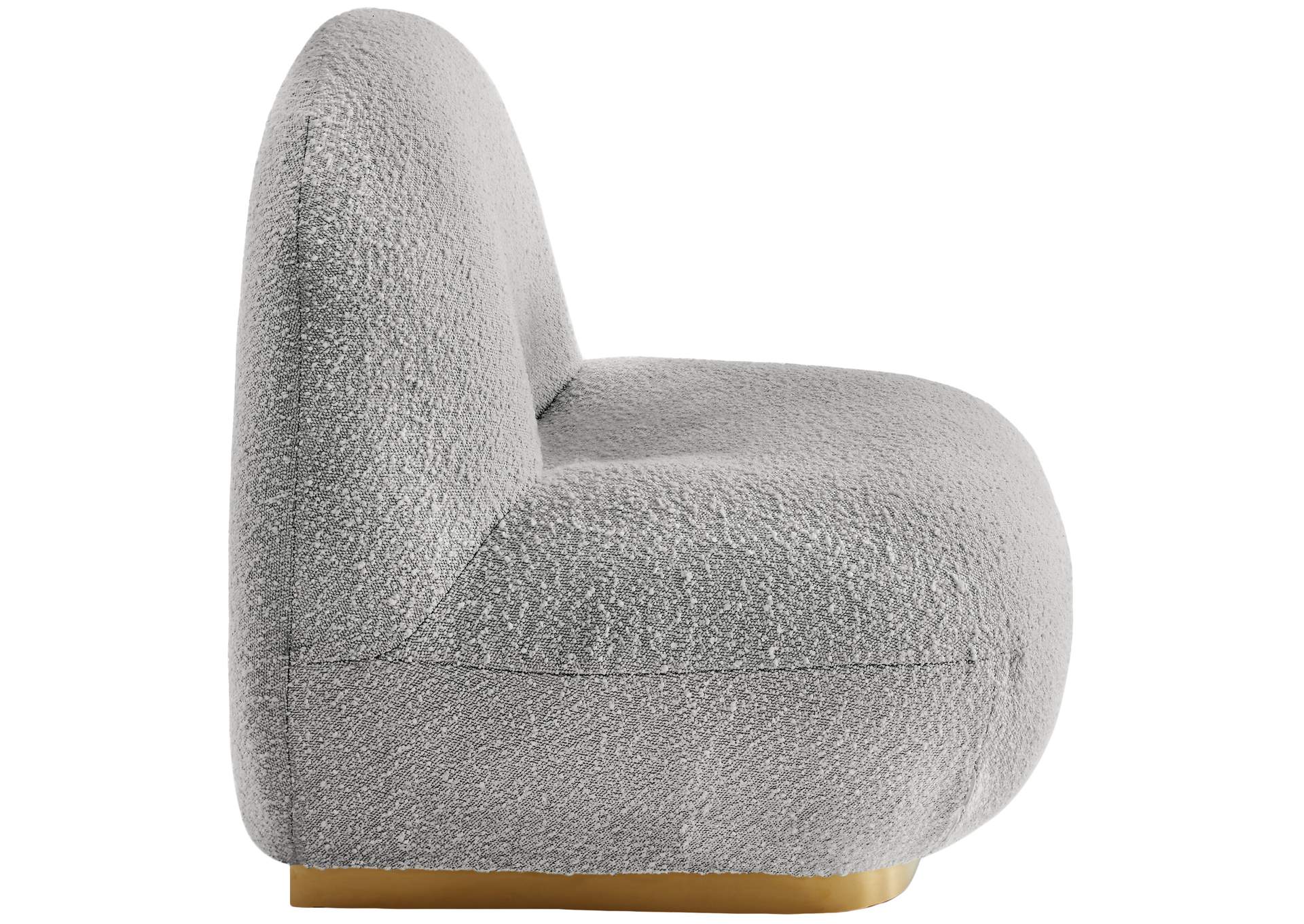Liam Grey Boucle Fabric Accent Chair