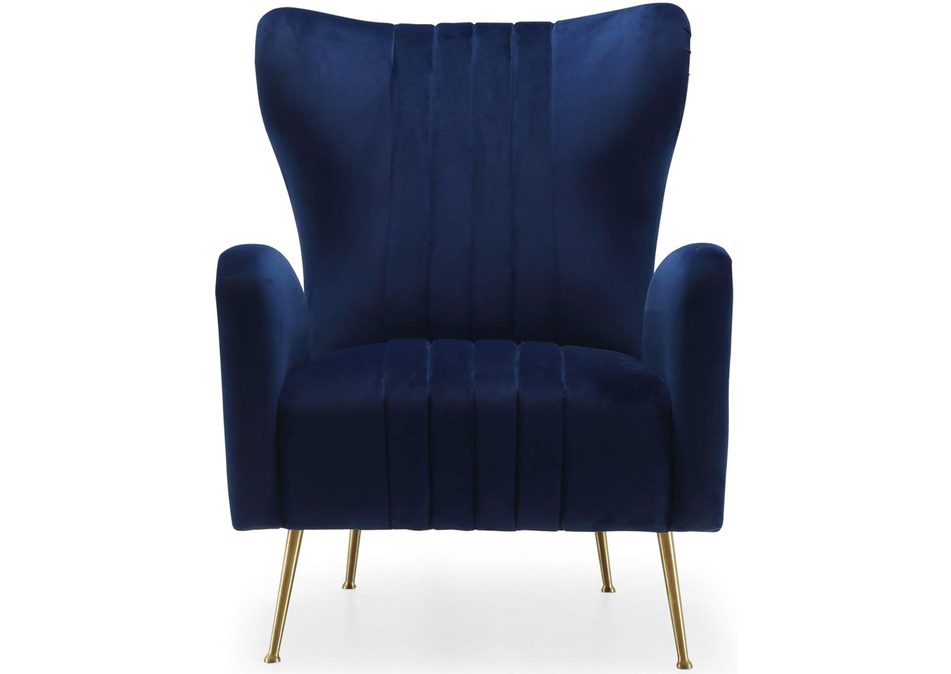 Opera Navy Velvet Accent Chair