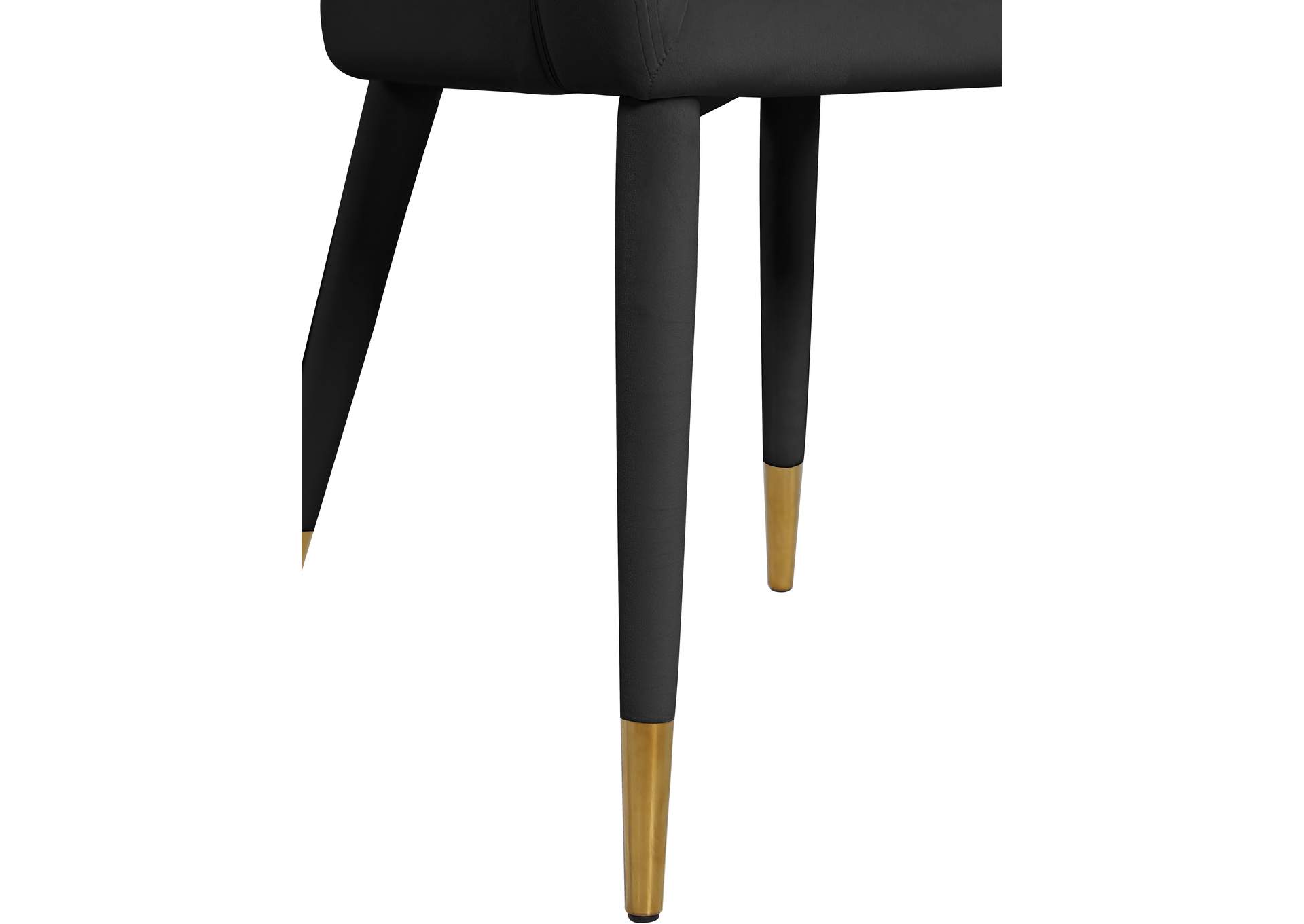 Destiny Black Velvet Dining Chair