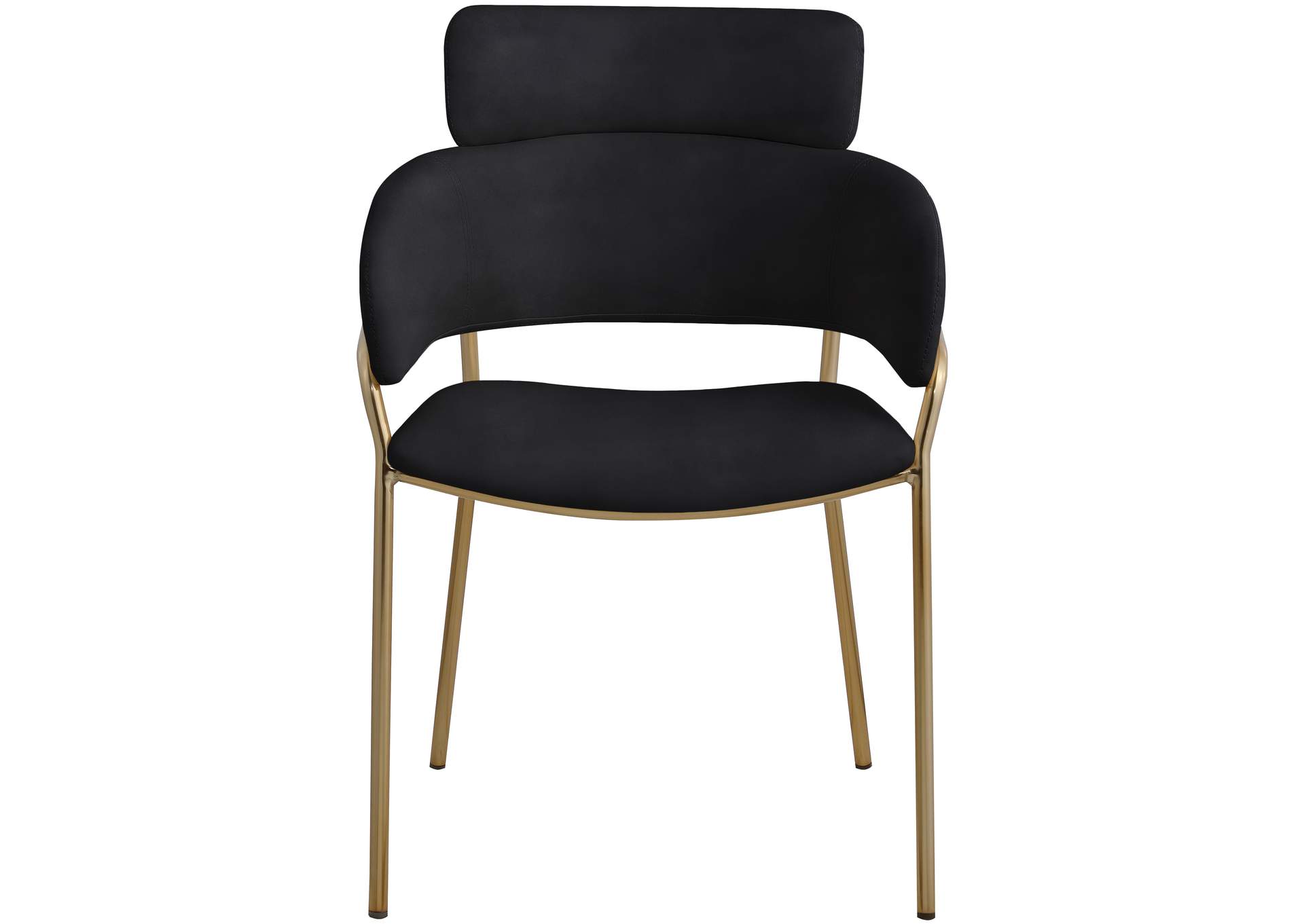 Yara Black Velvet Dining Chair