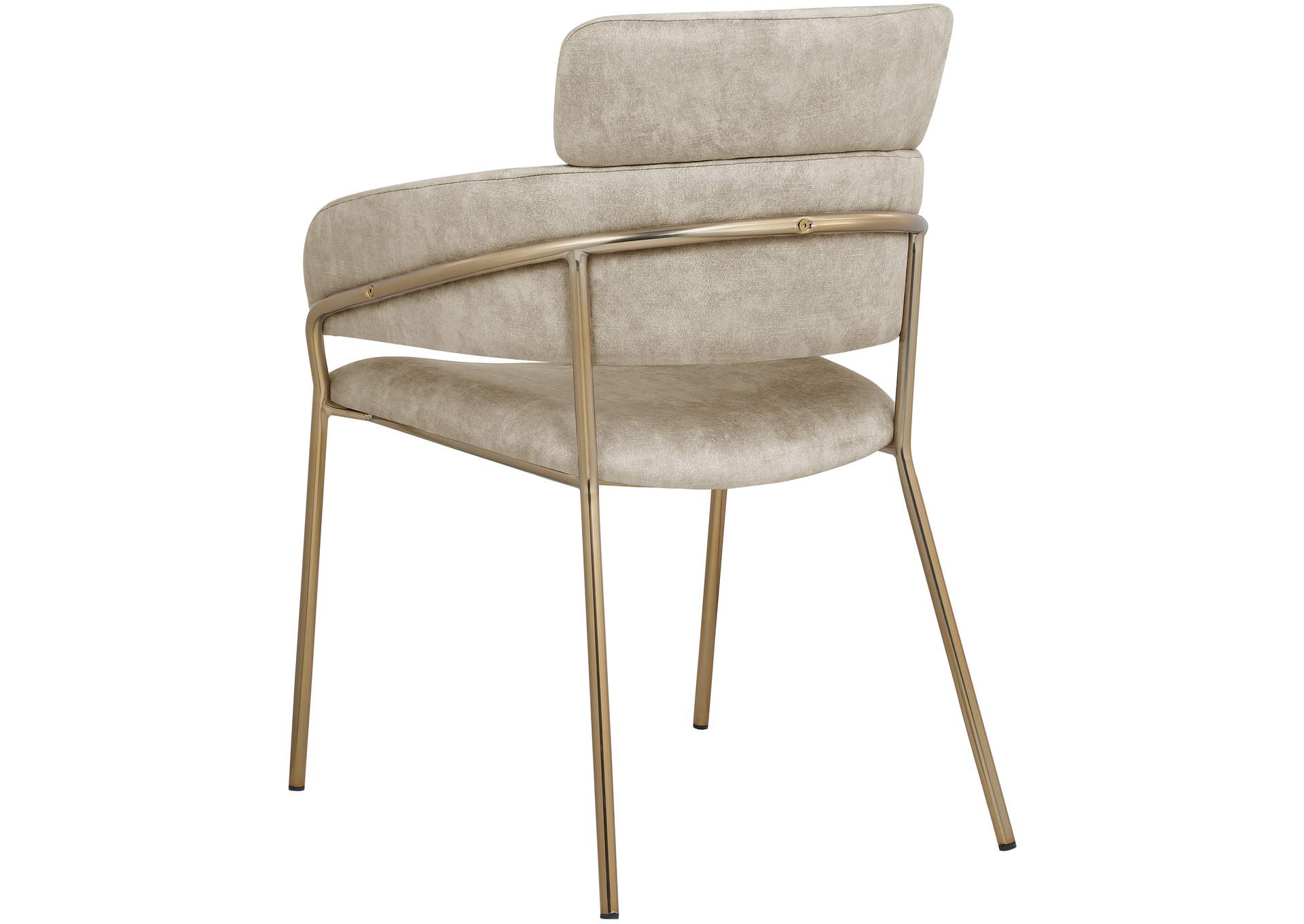 Yara Stone Velvet Dining Chair
