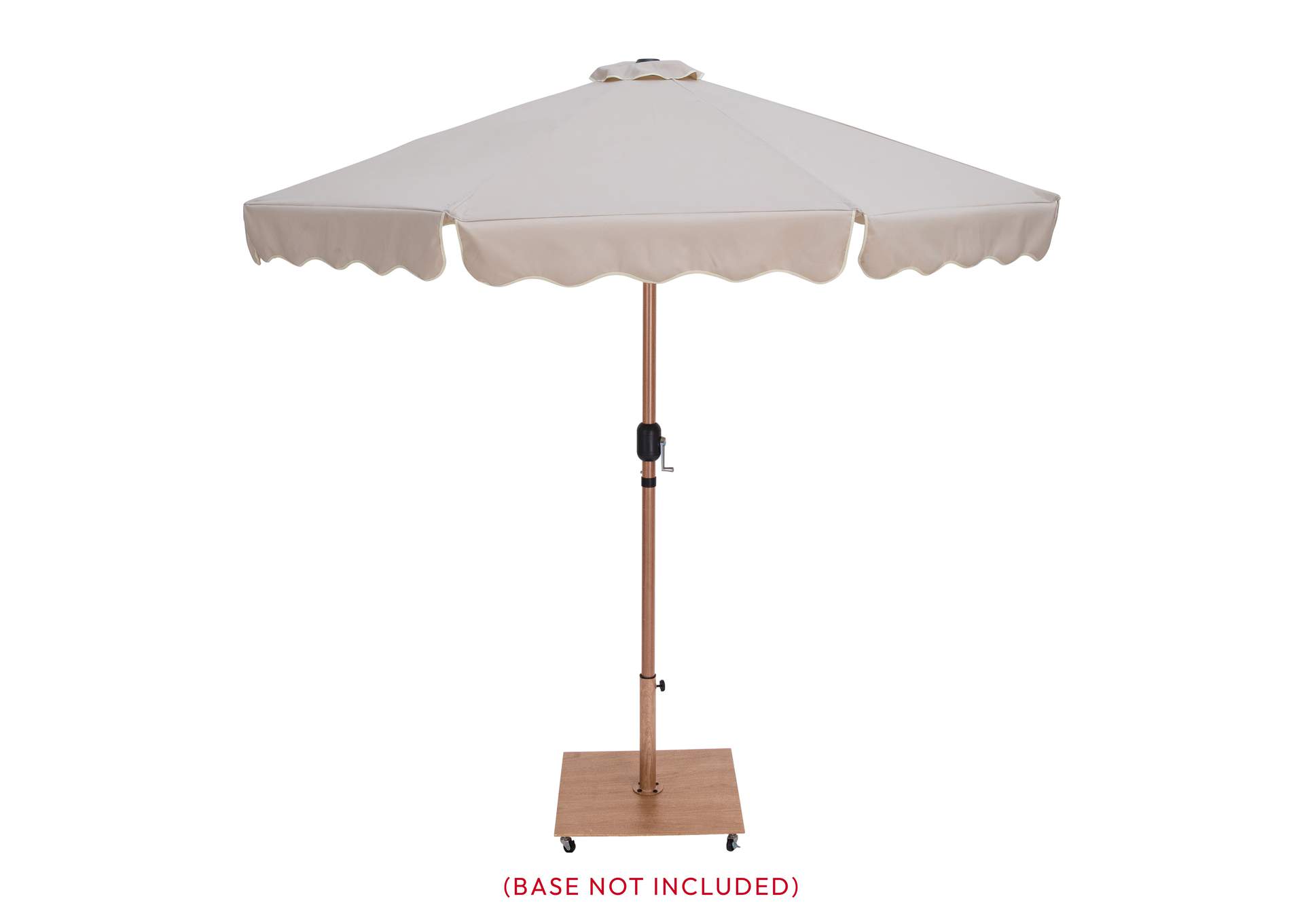 Amalfi Beige With Cream Piping Fabric Patio Umbrellas image 10