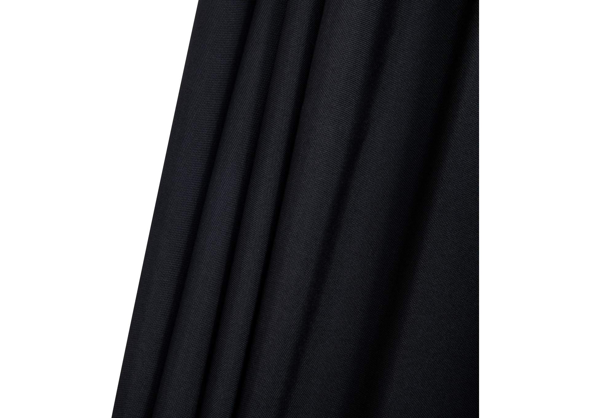 Amalfi Black With Cream Piping Fabric Patio Umbrellas image 9