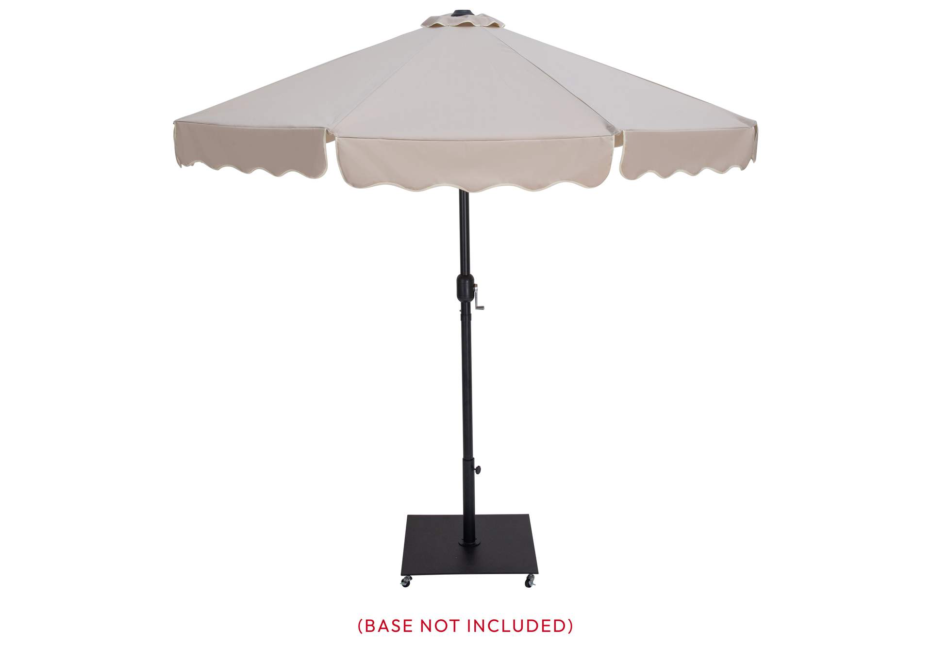 Amalfi Beige With Cream Piping Fabric Patio Umbrellas image 10