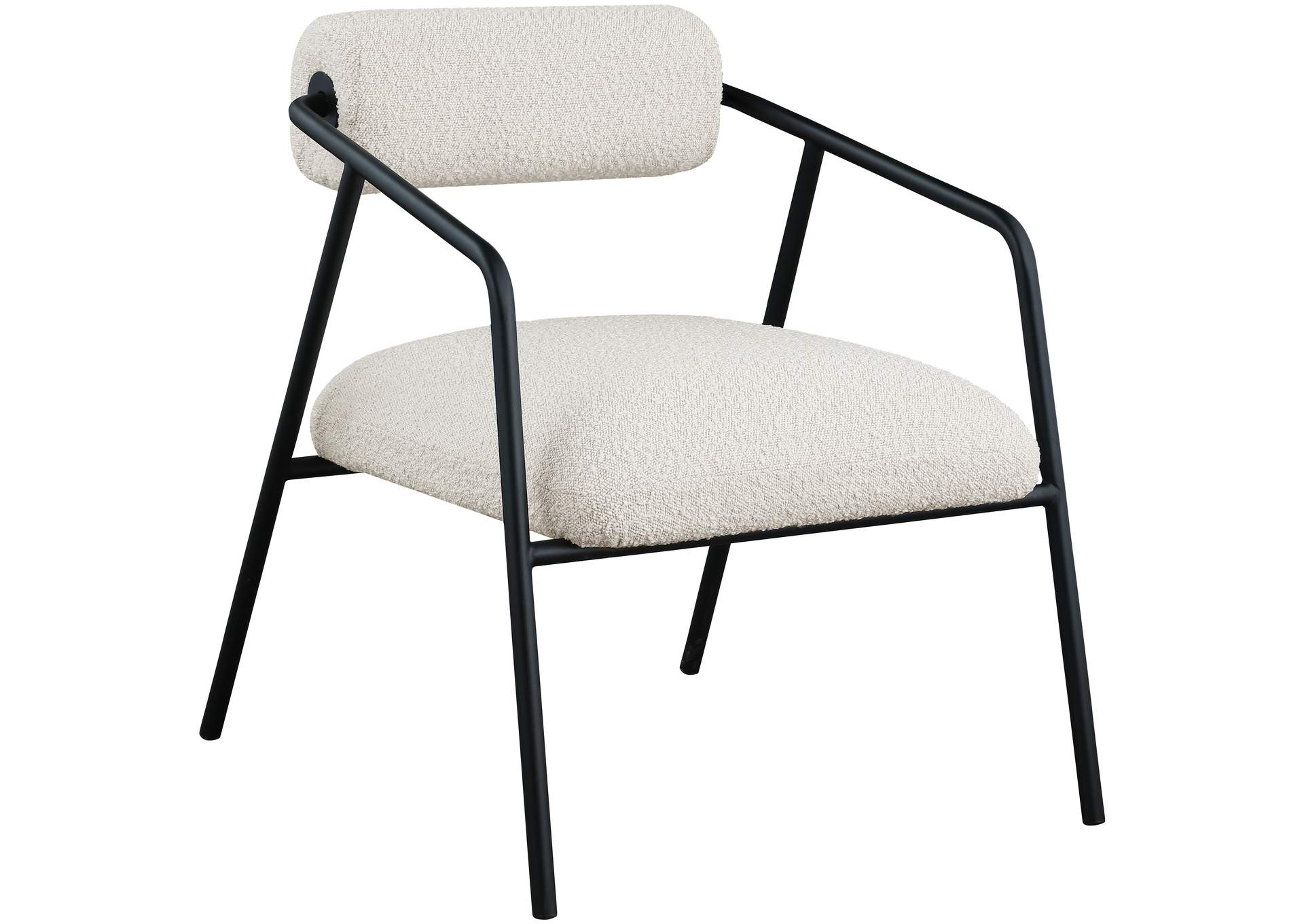 Carly Cream Fabric Accent Chair