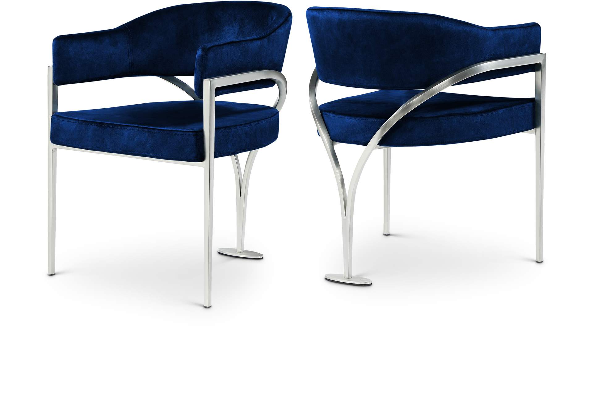 Madelyn Navy Velvet Dining Chair