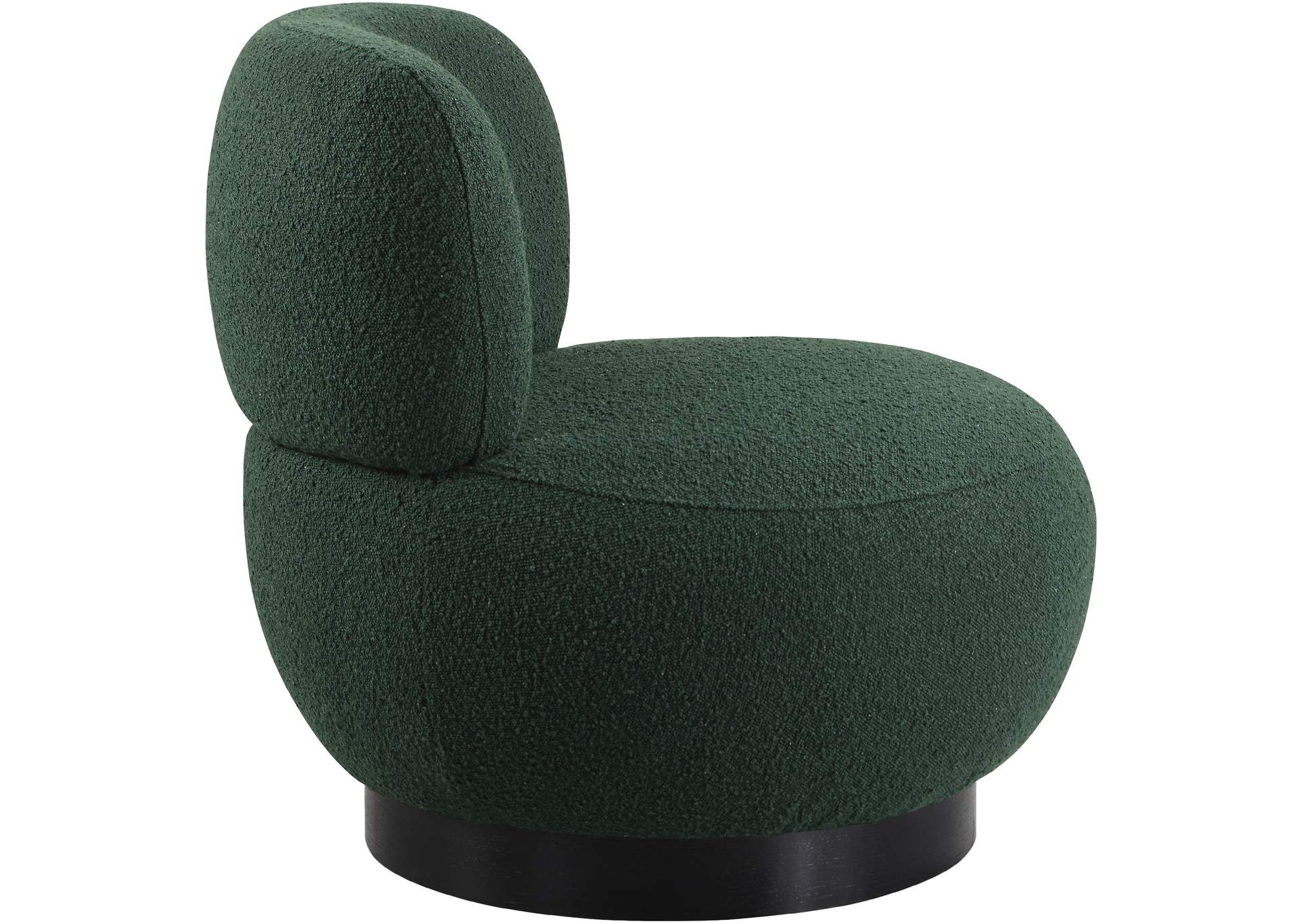 Calais Green Boucle Fabric Accent Chair