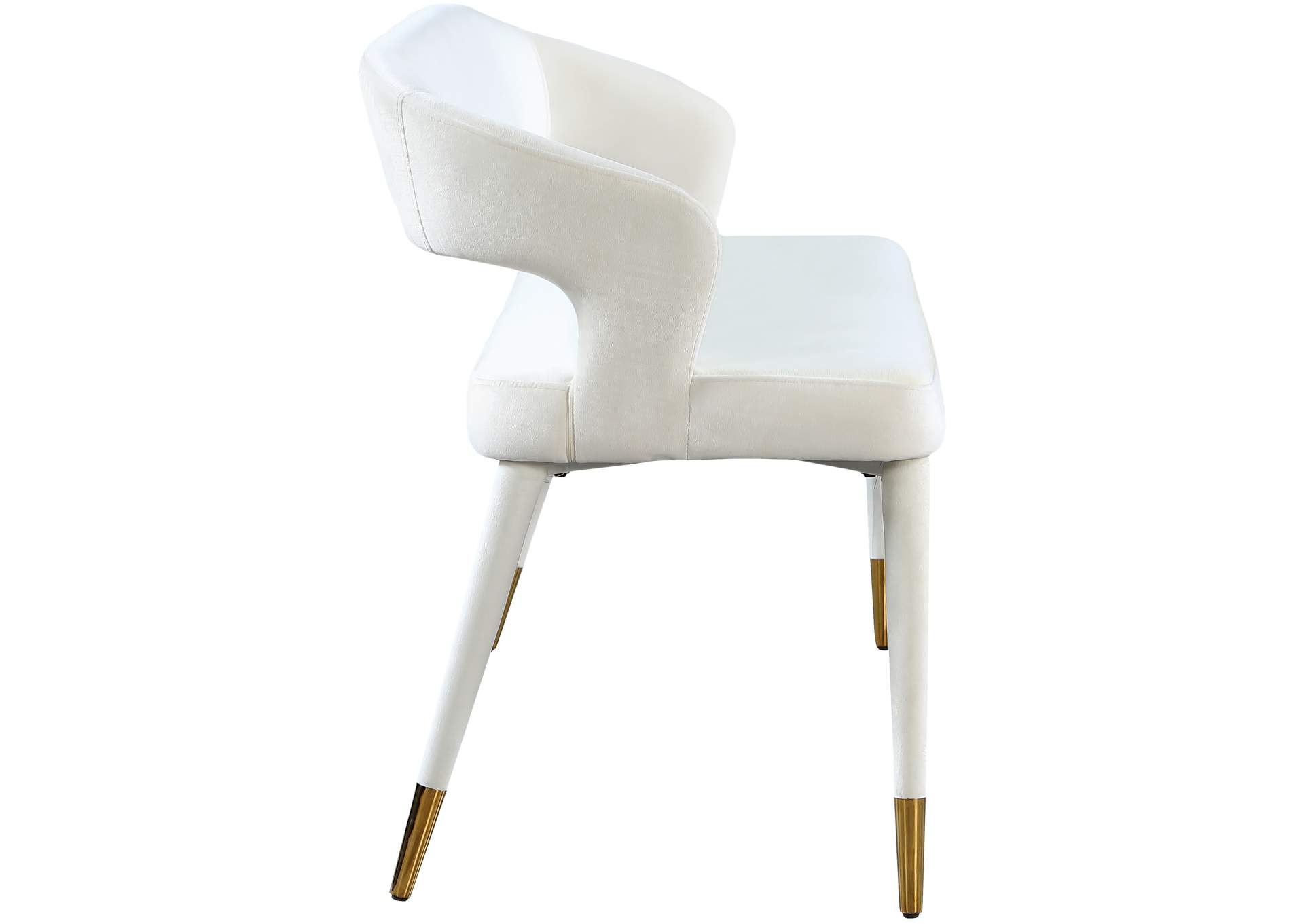 Destiny Cream Velvet Bench