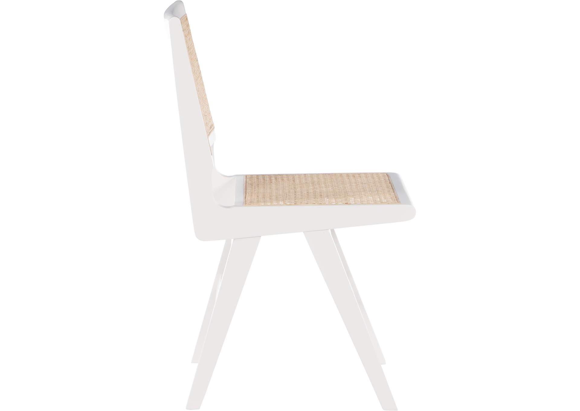 Preston White Wood Dining Side Chair