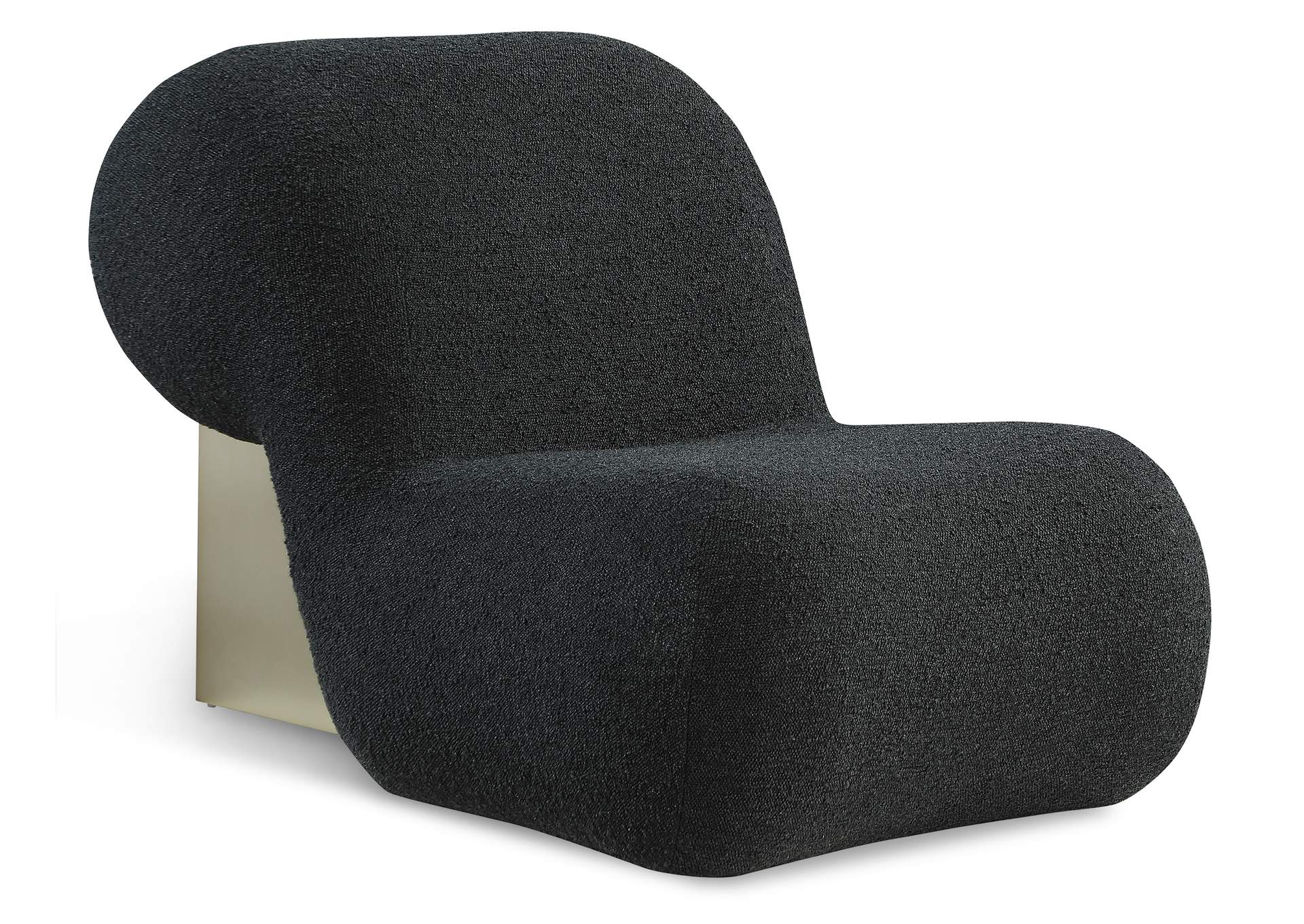 Quadra Black Fabric Accent Chair