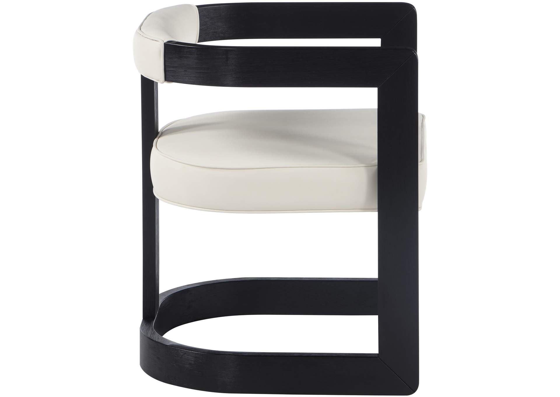 Manchester Cream Vegan Leather Dining Chair